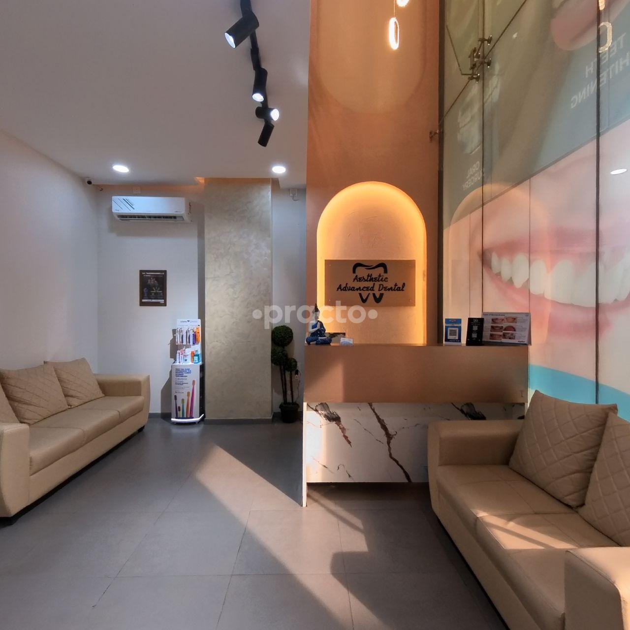 Reception Area at Aesthetic Advanced Dental Multispeciality Clinic Koramangala 4 Block Bangalore