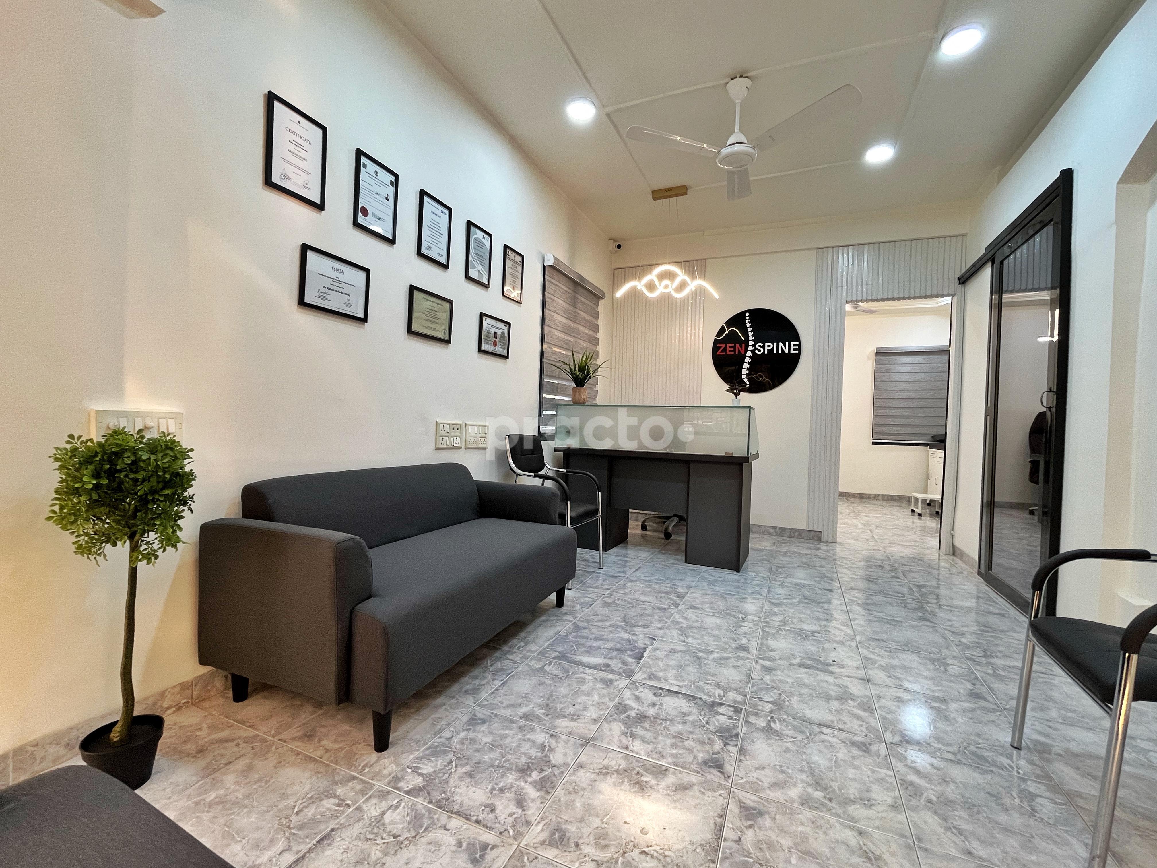 Reception Area at Zen Spine Clinic Dadar West Mumbai