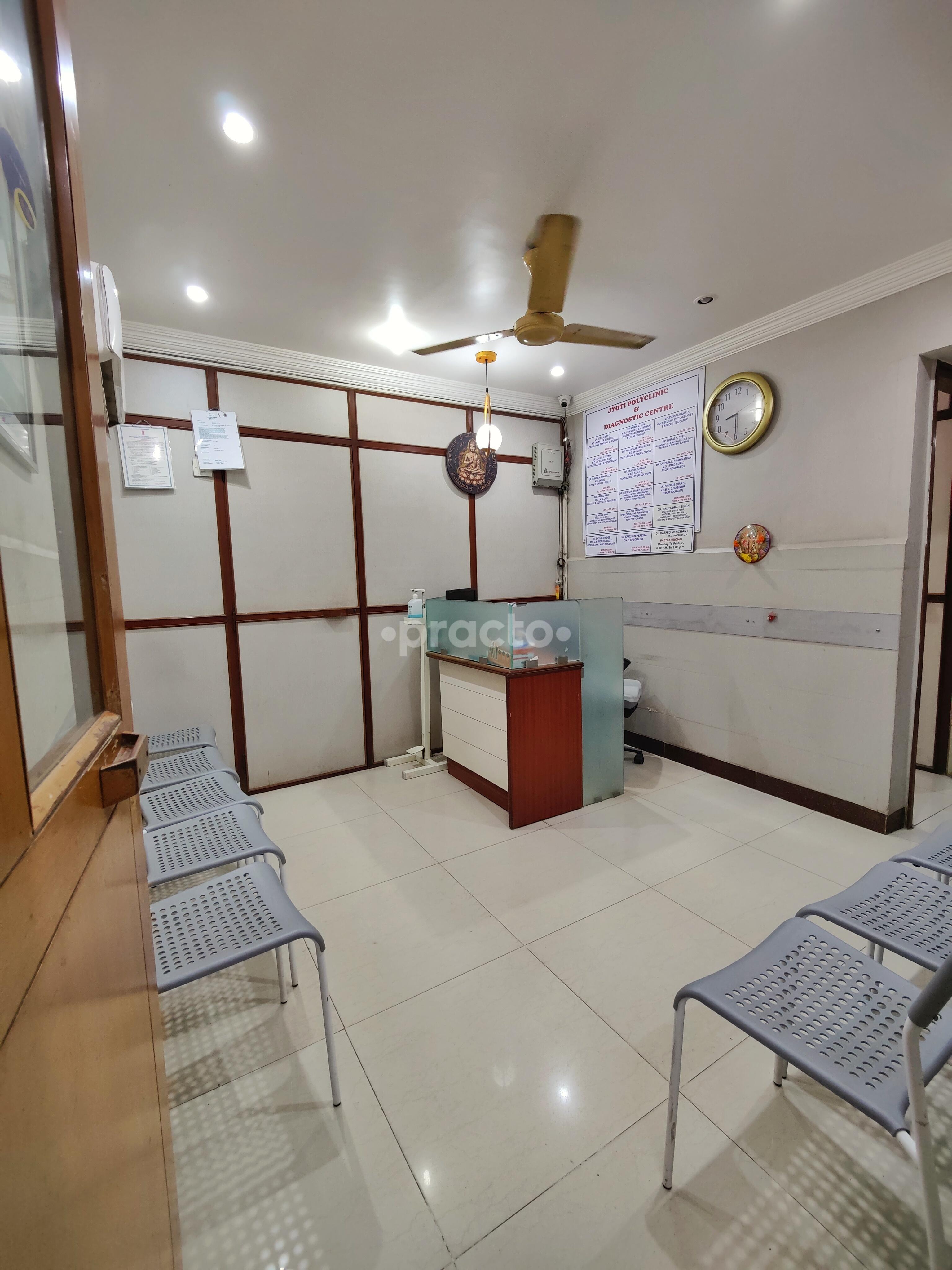 Reception Area at Jyoti Polyclinic & Diagnostic Centre Bandra West Mumbai
