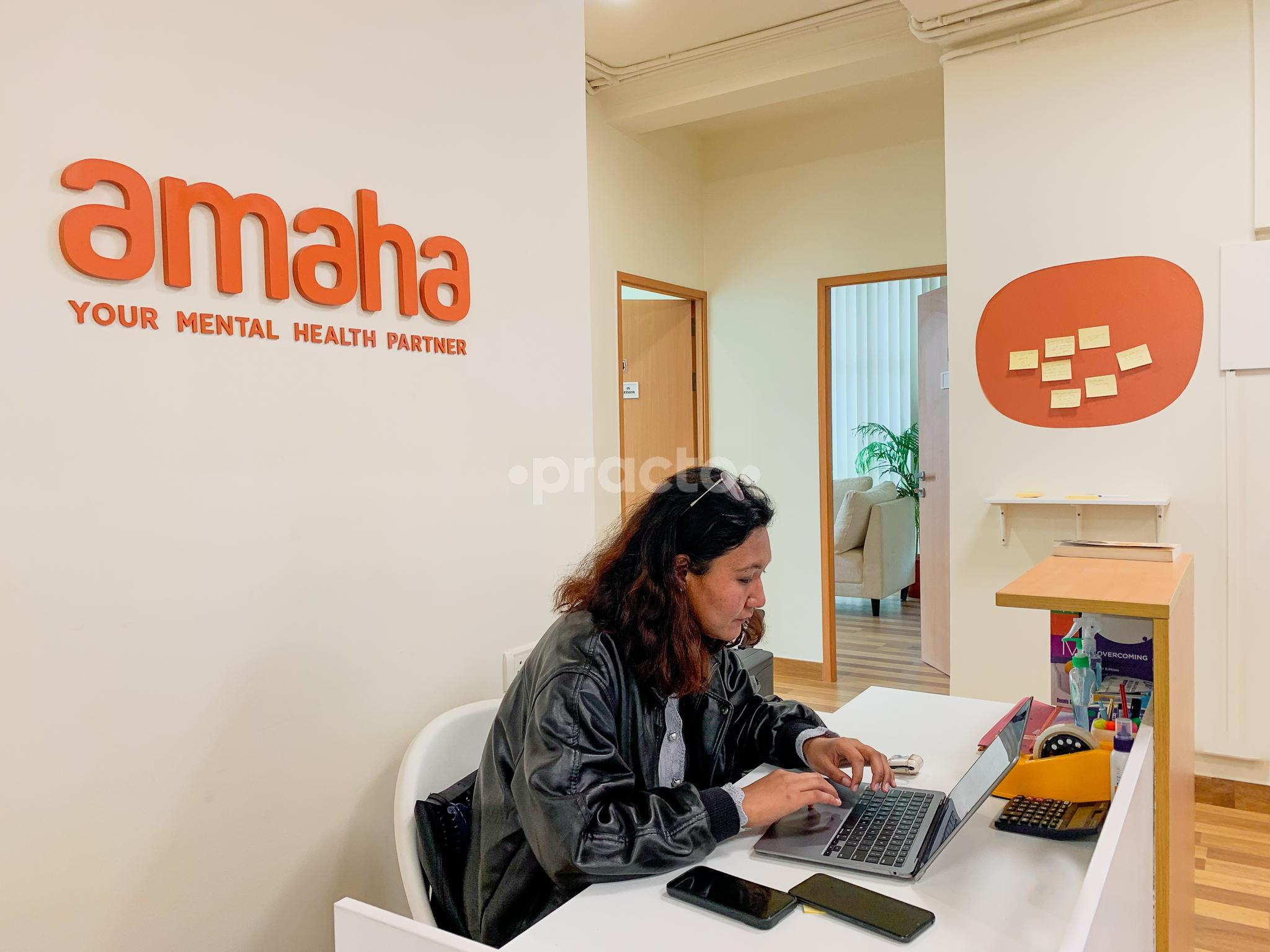 Reception Area at Amaha Your Mental Health Centre Safdarjung Enclave Delhi