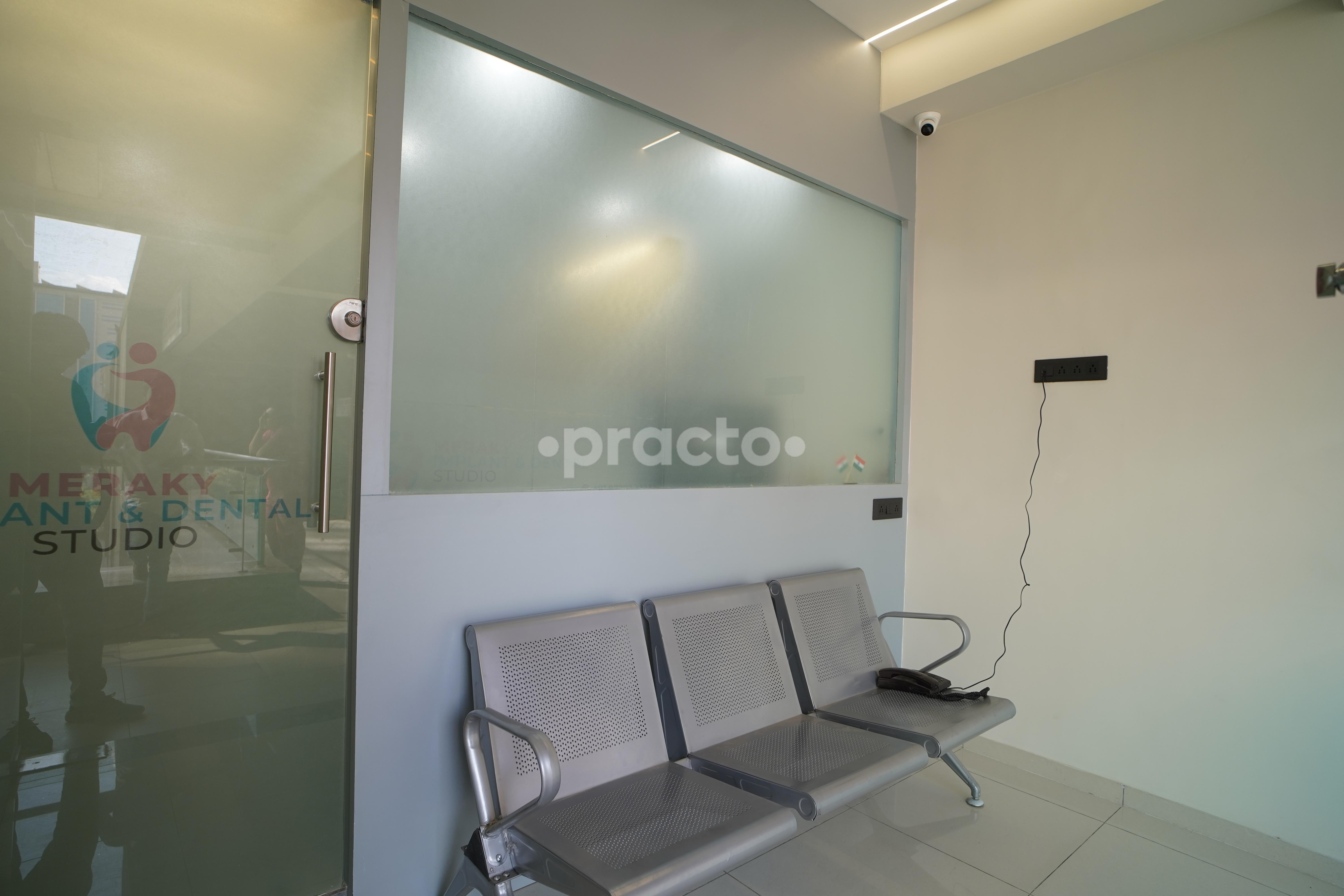 Reception Area at Meraky Implant & Dental Studio Sola Ahmedabad