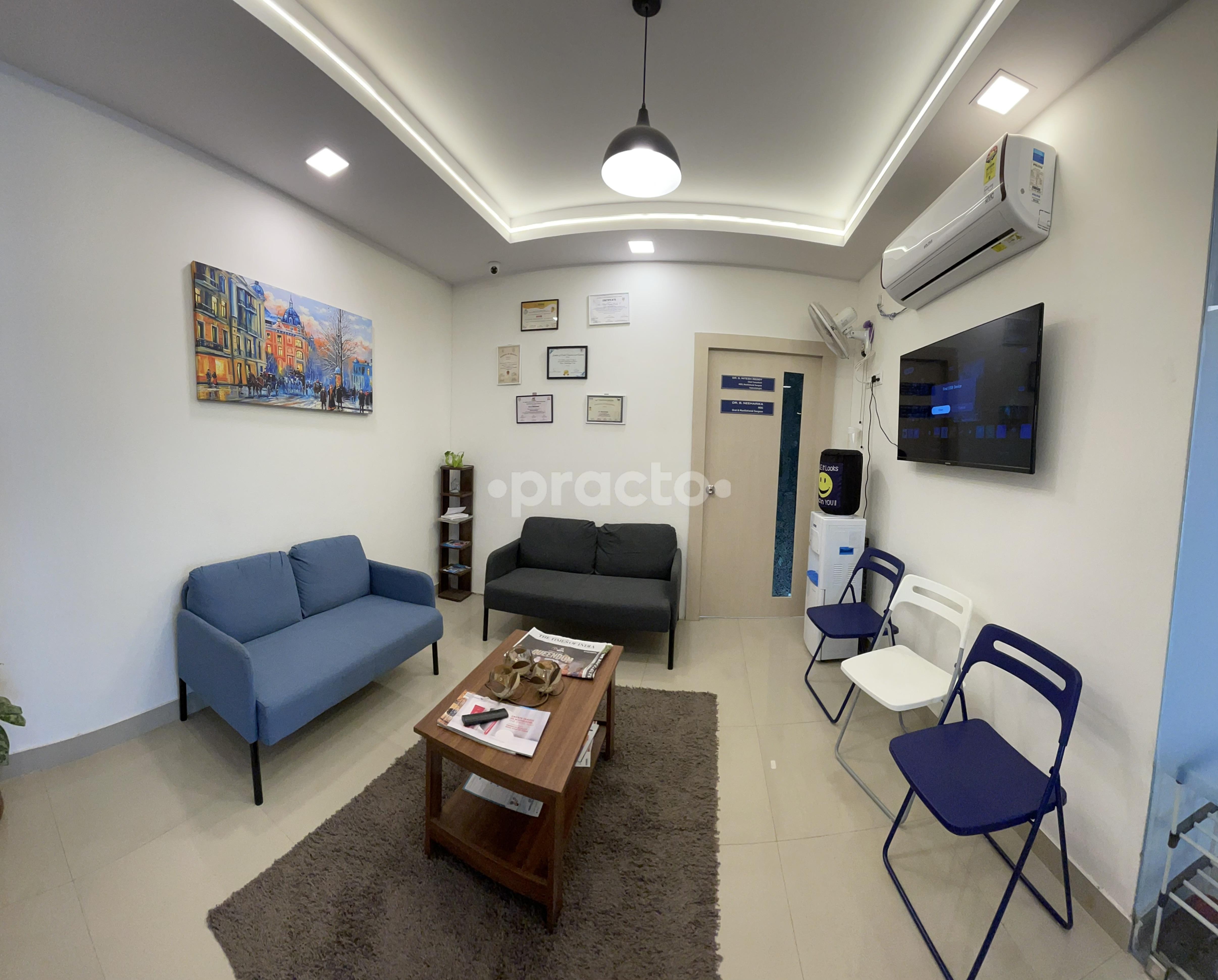 Reception Area at Neoface Dental Clinic Narsingi Hyderabad