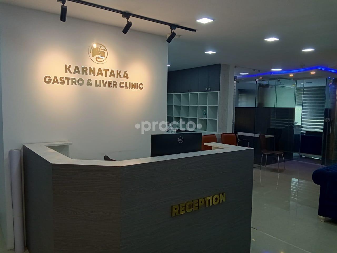 Reception Area at Karnataka Gastro and Liver clinic Frazer Town Bangalore
