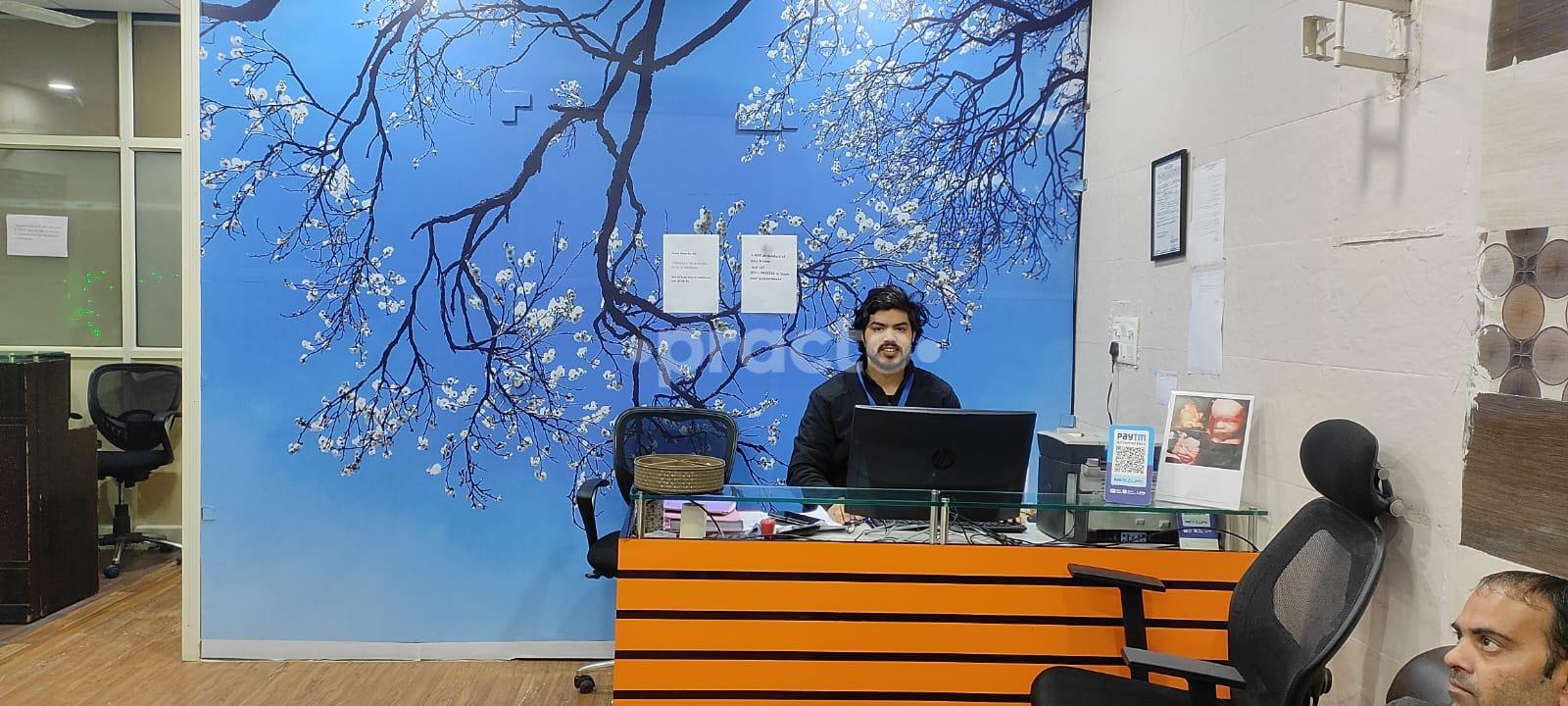 Reception Area at Global Ultrasound - Fetal Medicine Centre Dwarka Sector 7 Delhi
