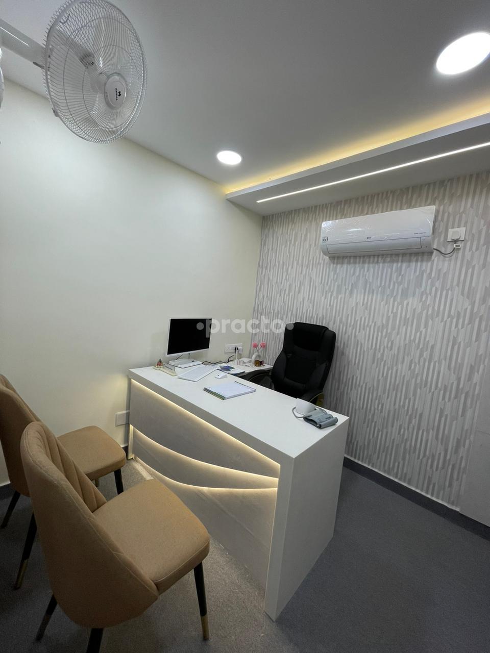 Reception Area at Dr Midhun Heart and Diabetes Clinic Valasaravakkam Chennai