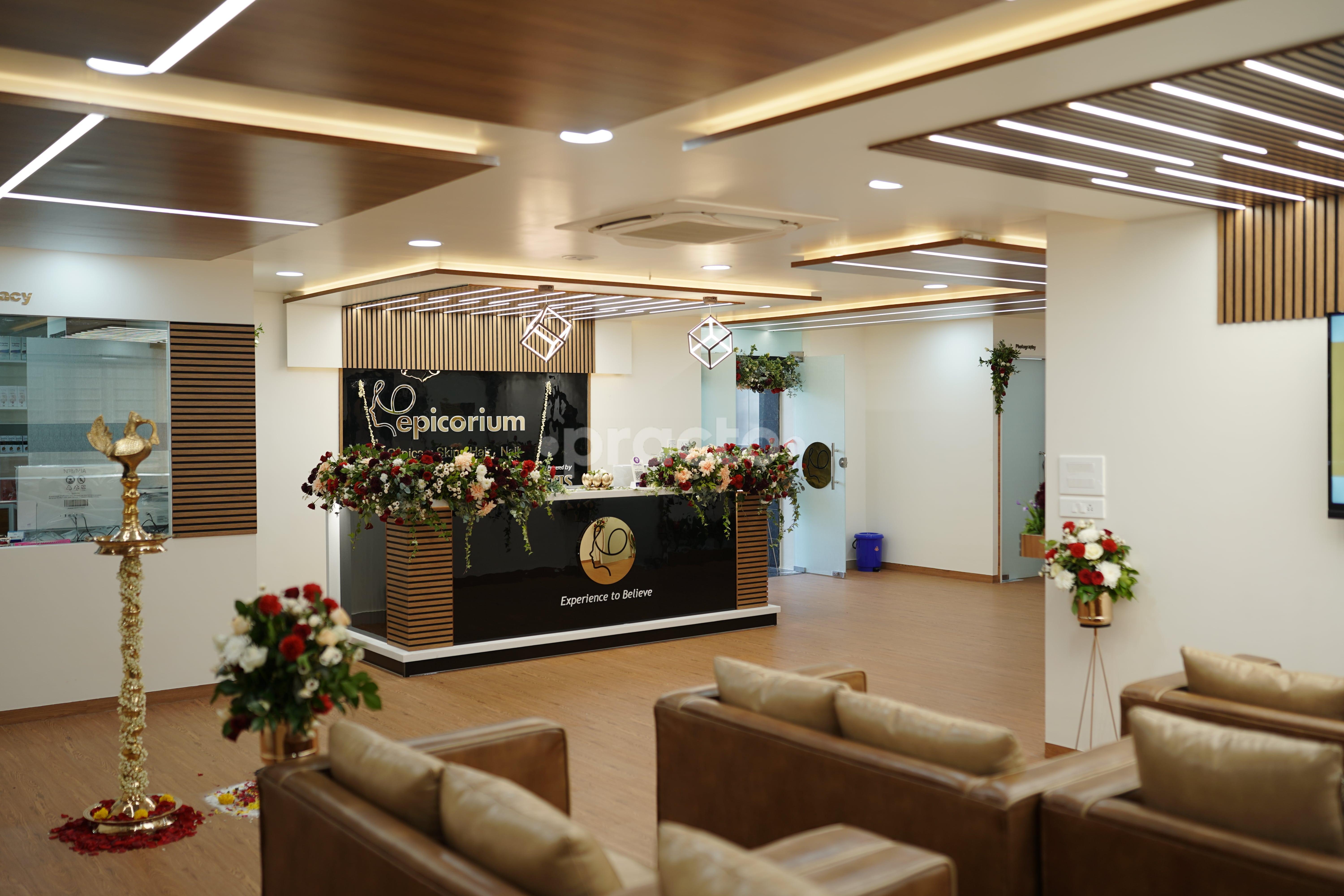 Waiting Area at Epicorium Skin Hair Nail Clinic Kaloor Ernakulam