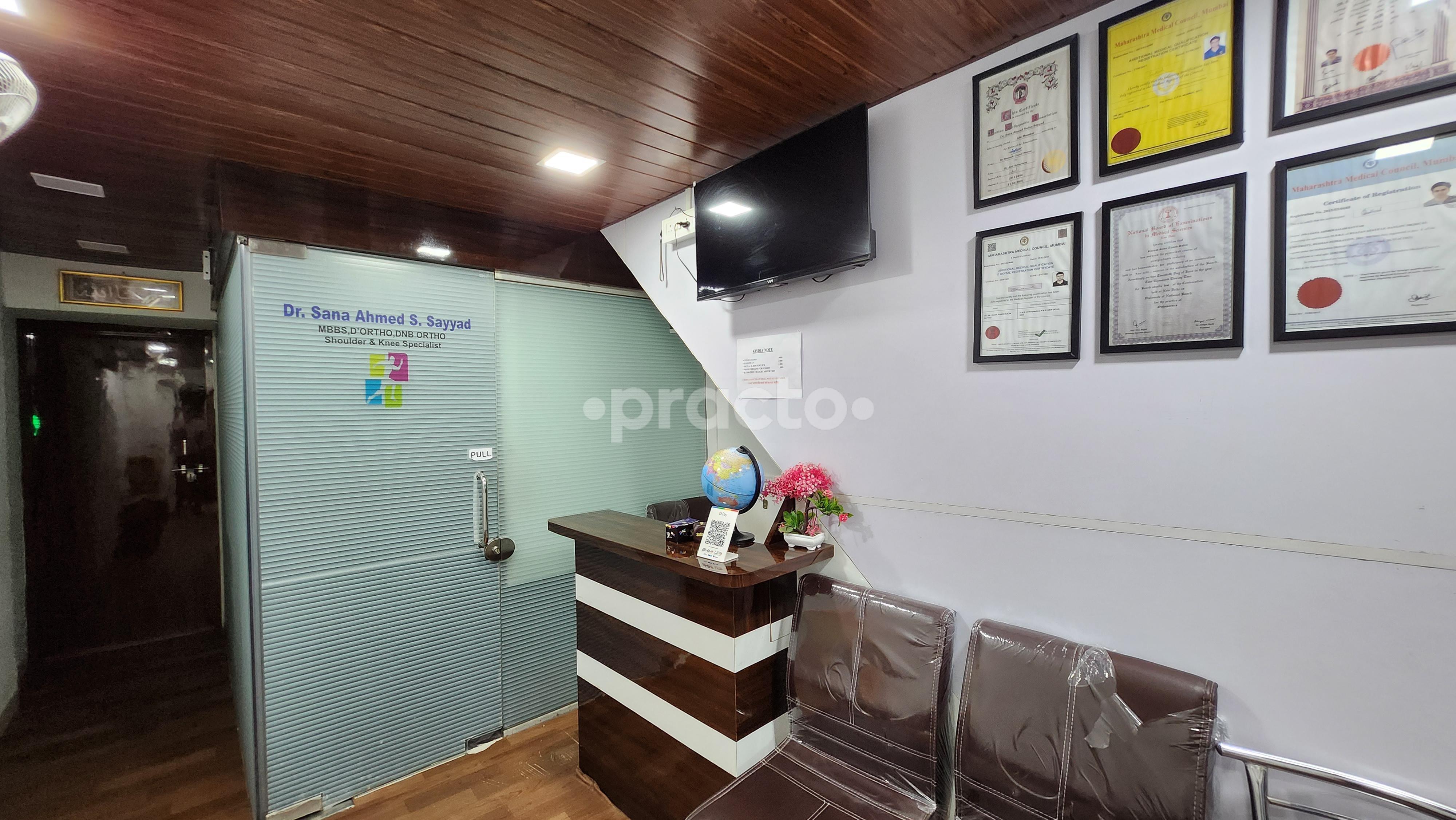 Reception Area at Dr Sayyads orthopaedic clinic  NIBM Pune