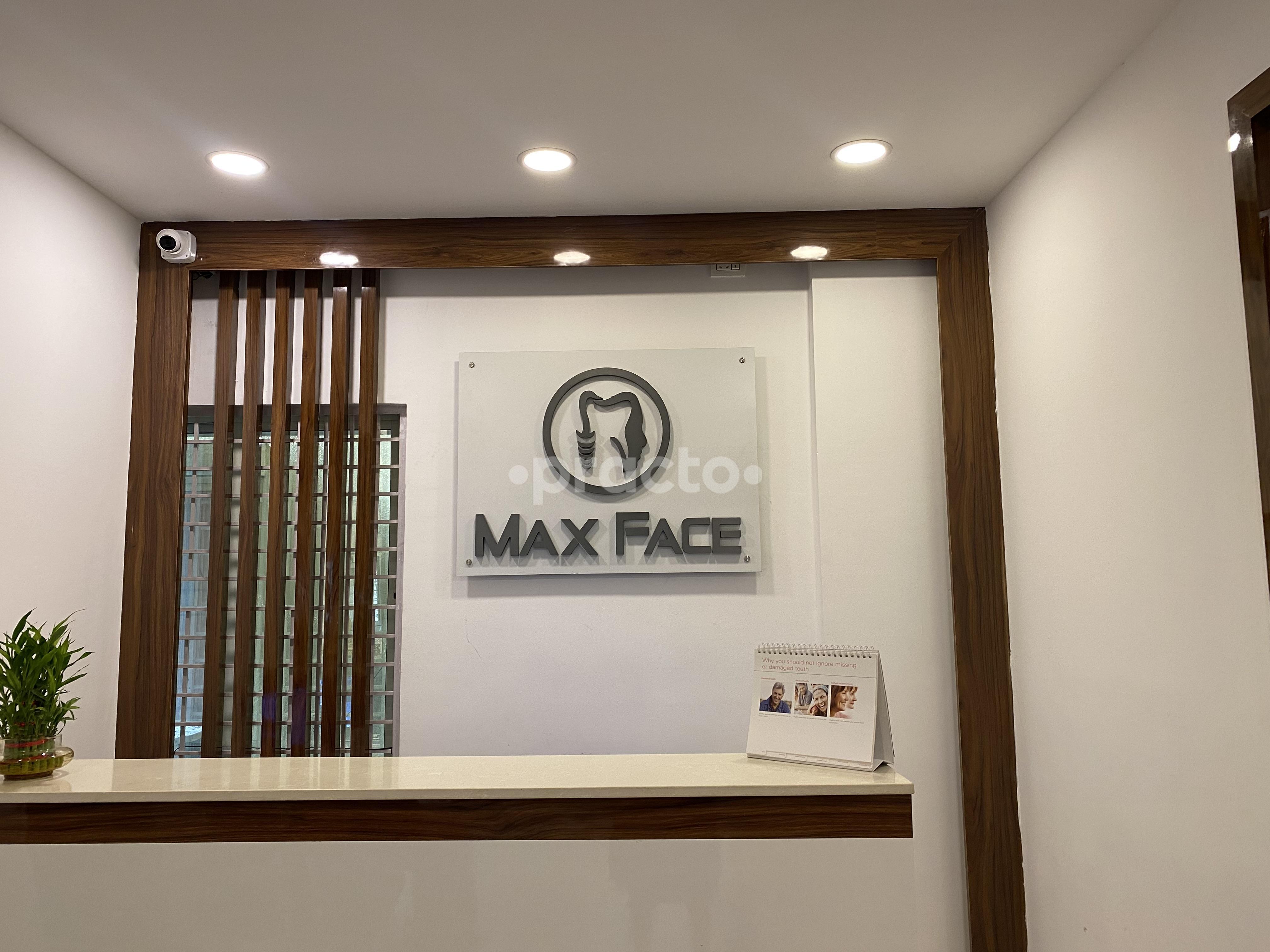 Reception Area at Maxface Dental, Implant & Anaplastology Clinic Kasturi nagar Bangalore