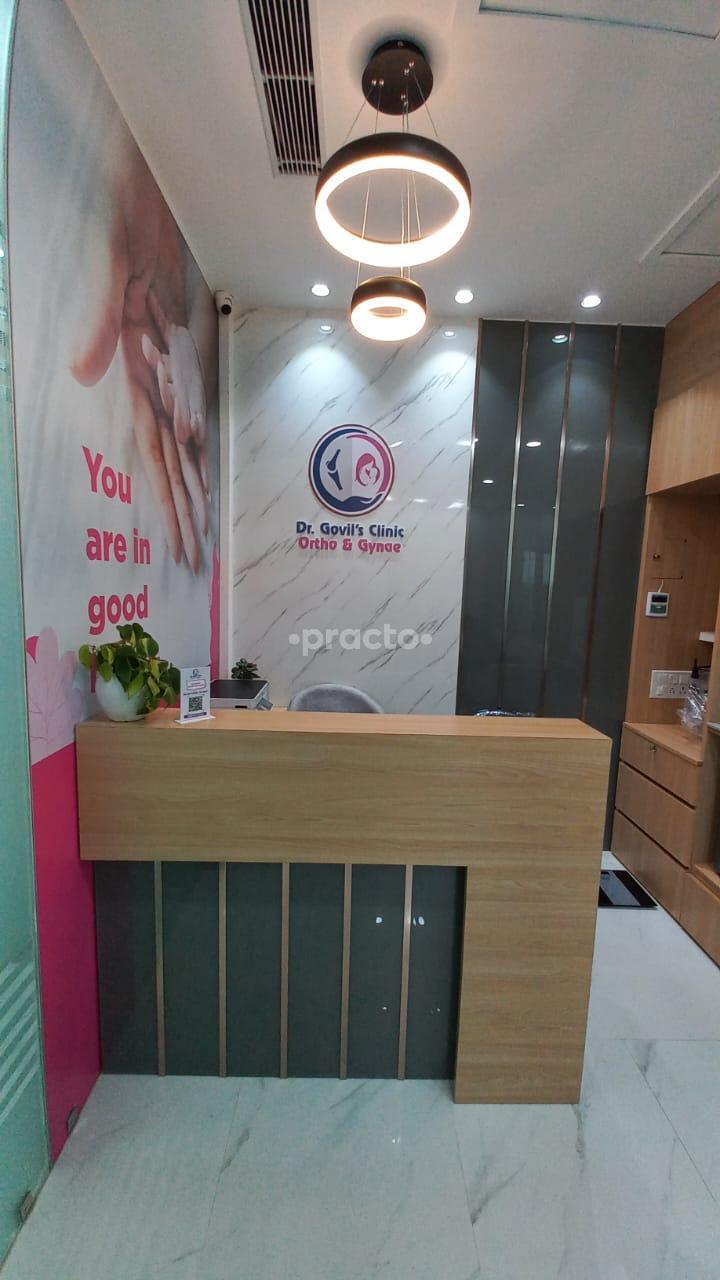 Reception Area at Dr. Govil's Gynae & Ortho Clinic Sector 75 Noida