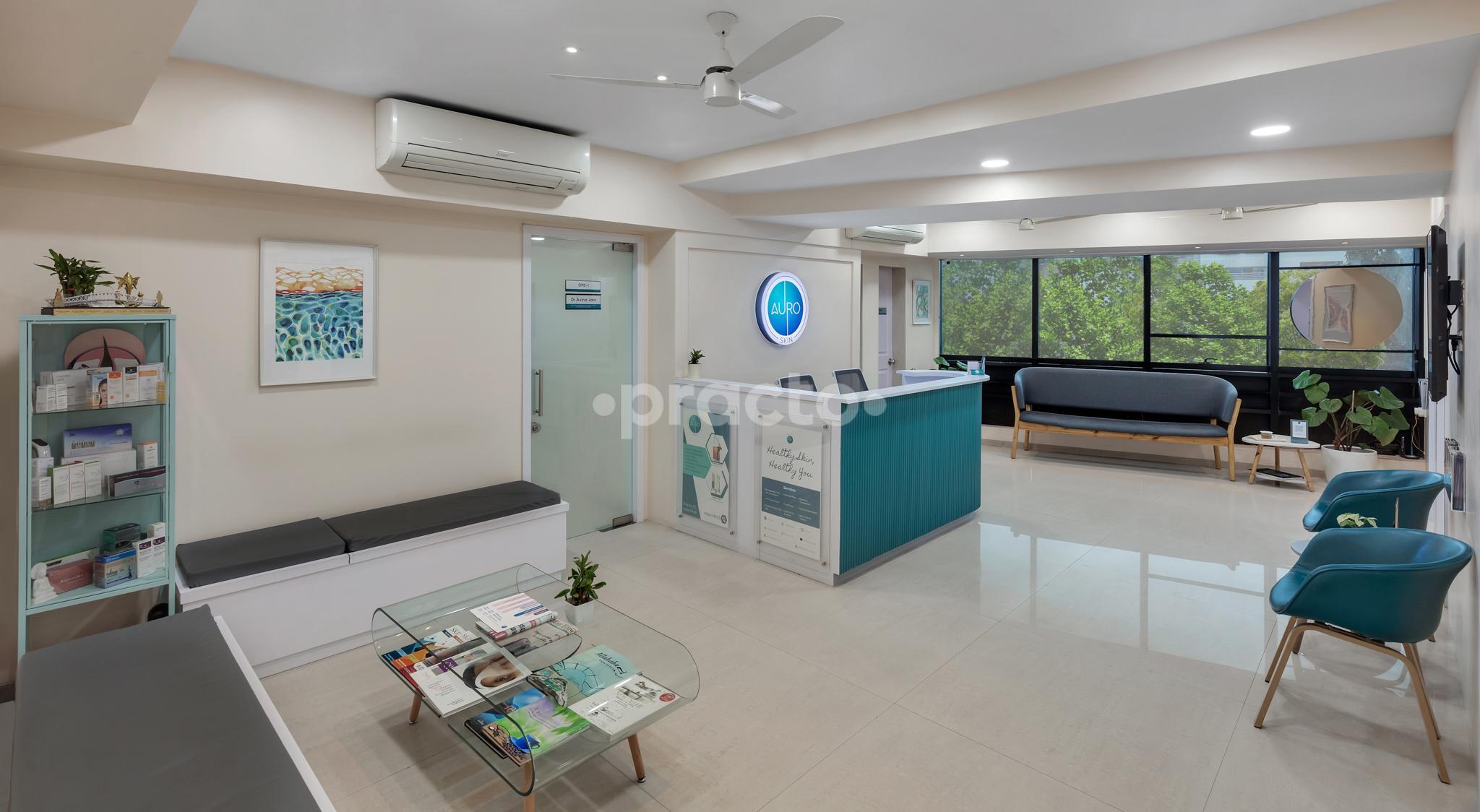 Reception Area at Auro Skin Clinic Vileparle West Mumbai