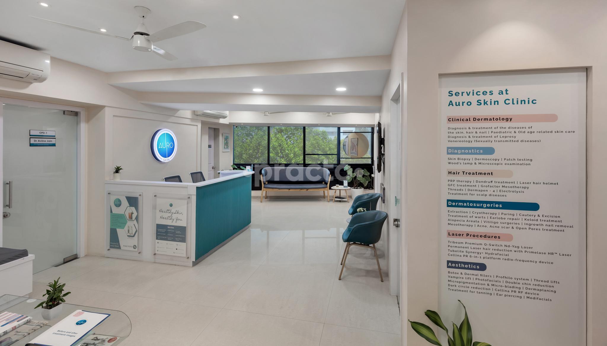 Waiting Area at Auro Skin Clinic Vileparle West Mumbai