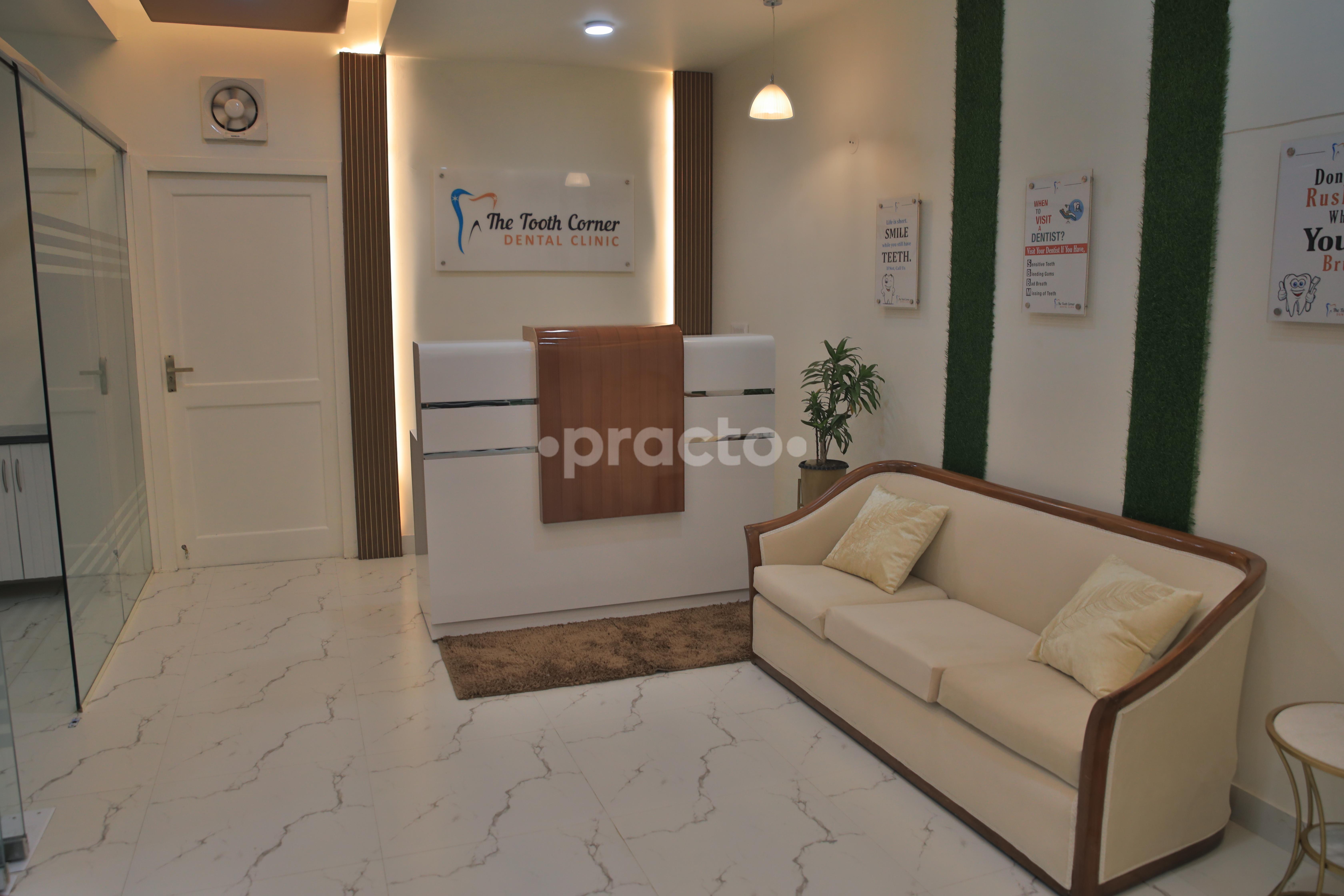 Reception Area at The Tooth Corner Dental Clinic Sector 27 Noida