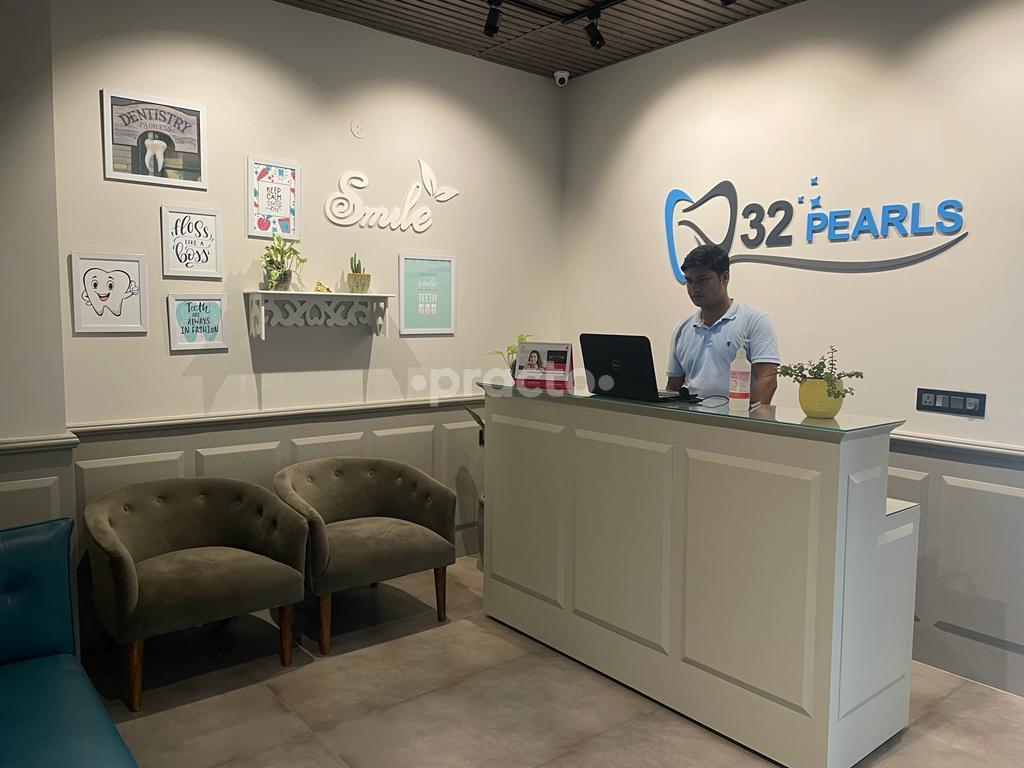 Reception Area at 32 Pearls The Dental Clinic Gurgaon Sector 67 Gurgaon