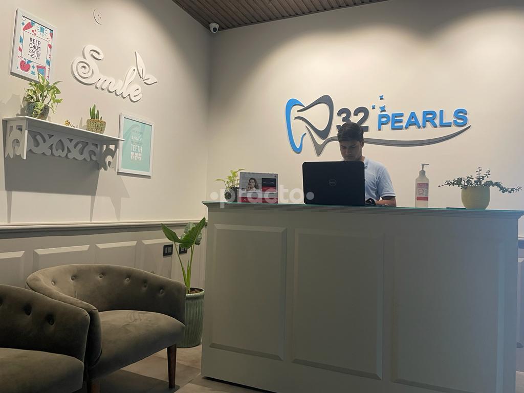 Reception Area at 32 Pearls The Dental Clinic Gurgaon Sector 67 Gurgaon