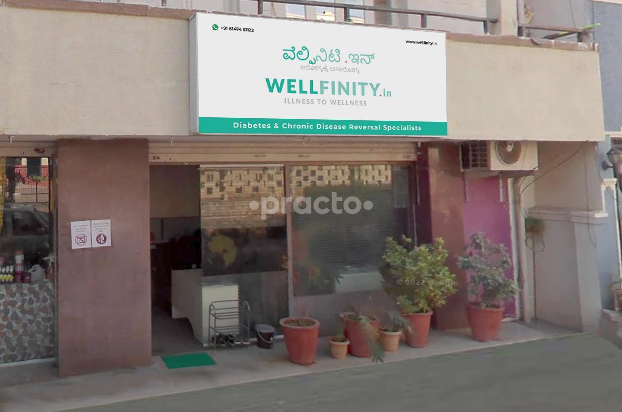 Outside Area at WellFinity.In Kasturi nagar Bangalore