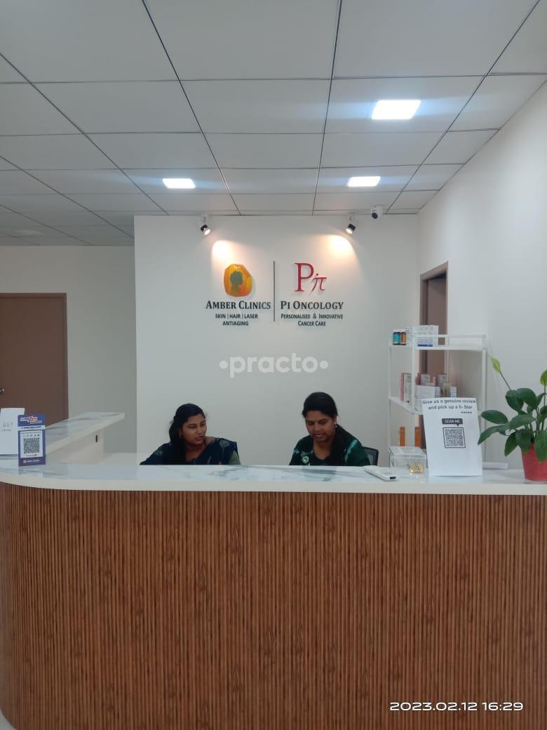 Reception Area at Amber Skin & Hair Clinics Nallagandla Hyderabad