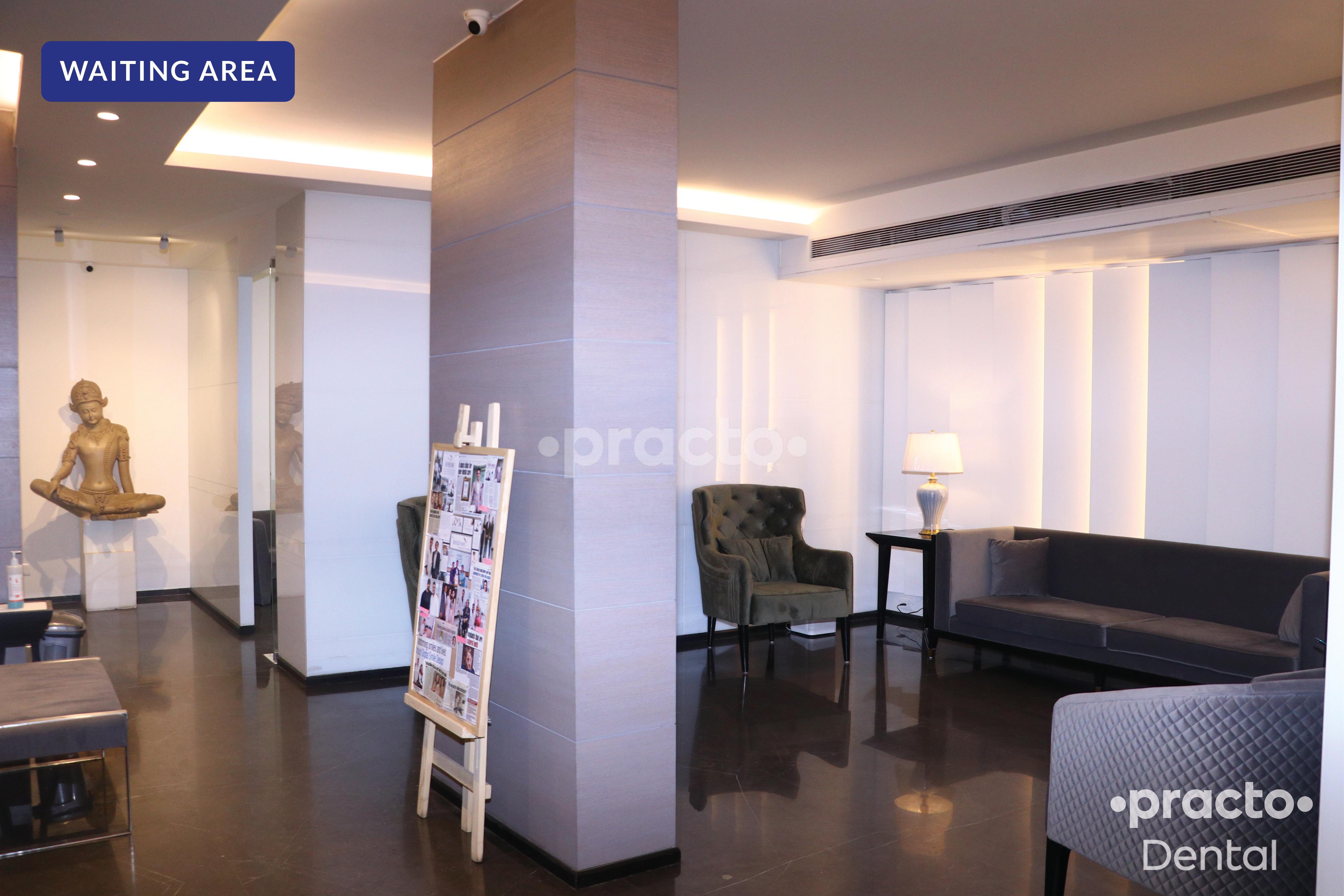 Reception Area at The Dental Roots Panchsheel Park Delhi