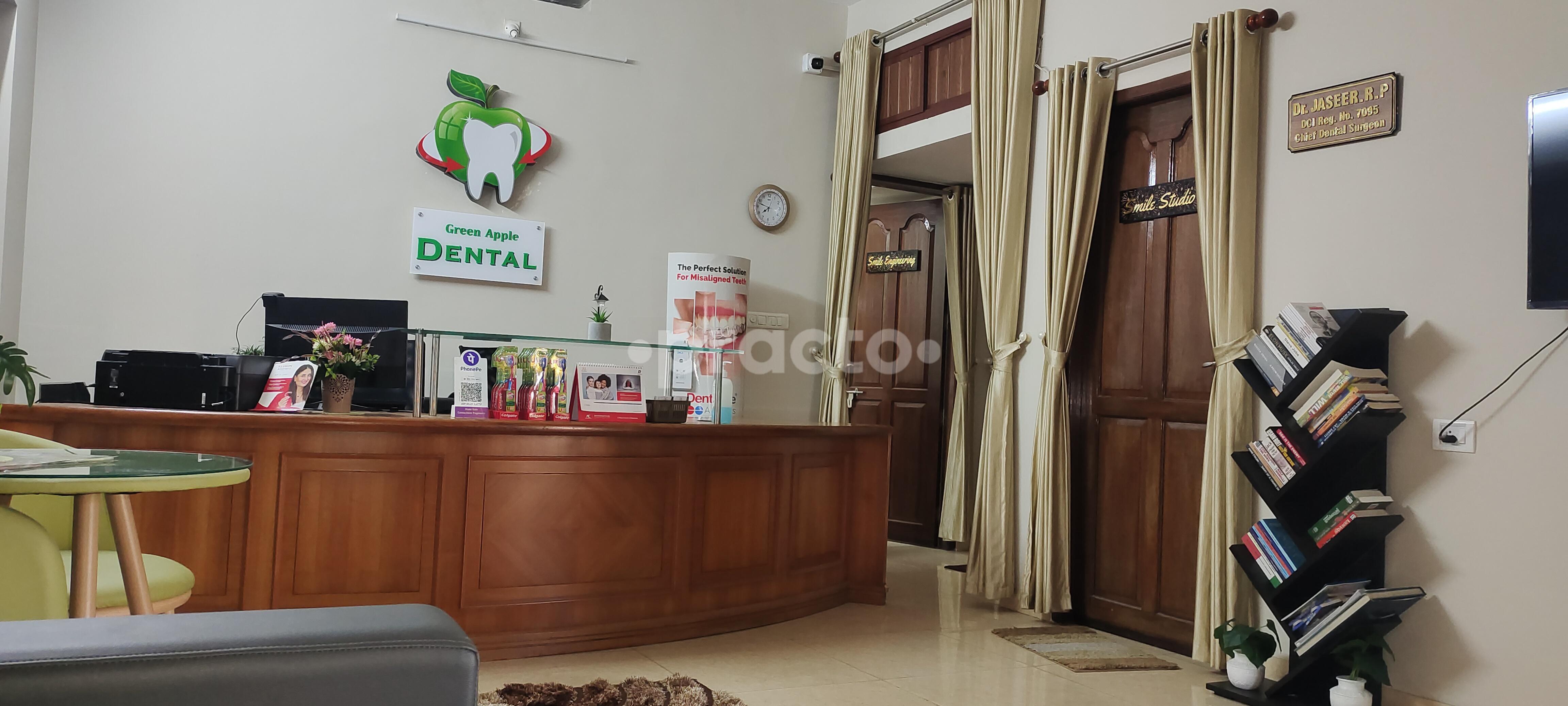 Reception Area at Green Apple Multi Speciality Dental Care Manacaud Thiruvananthapuram