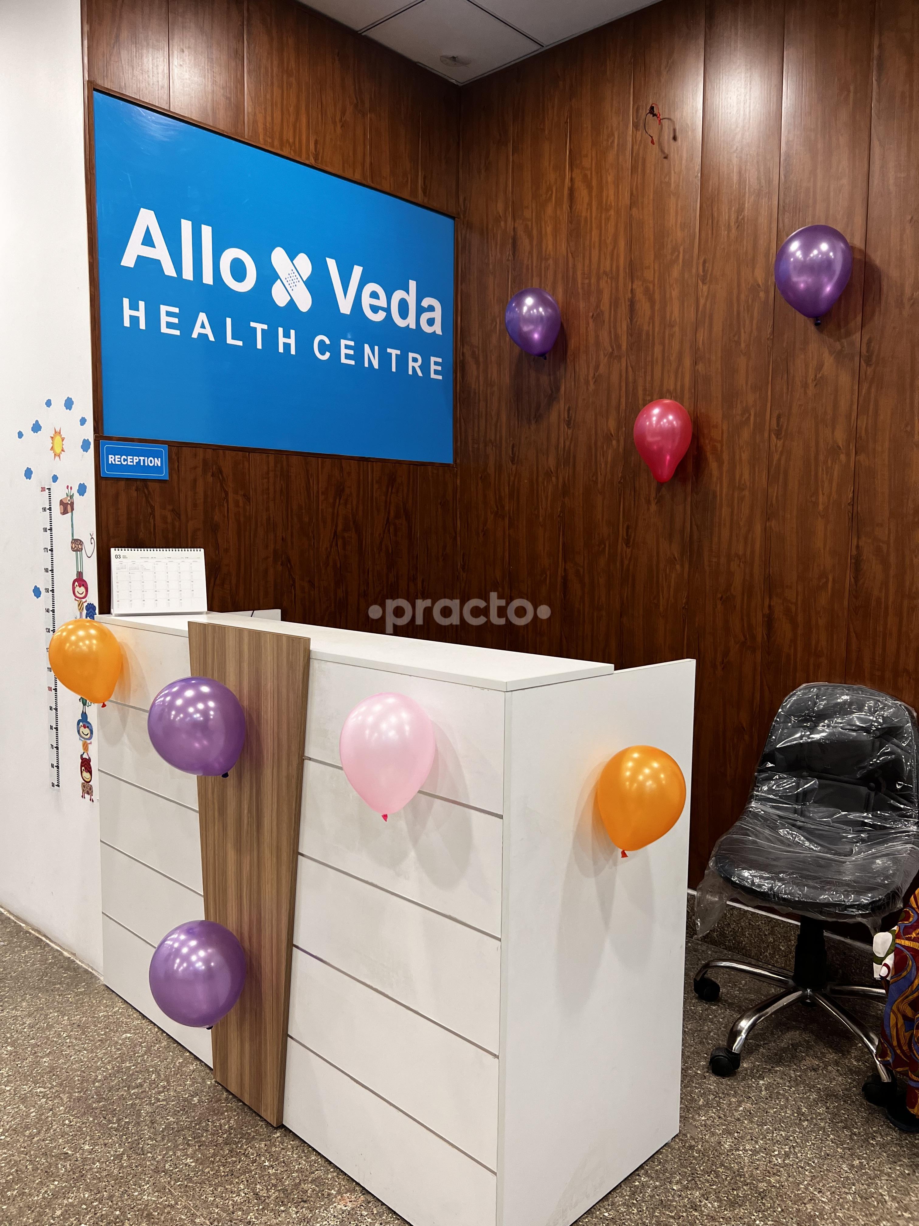 Reception Area at Alloveda Health Centre Palam Colony Delhi