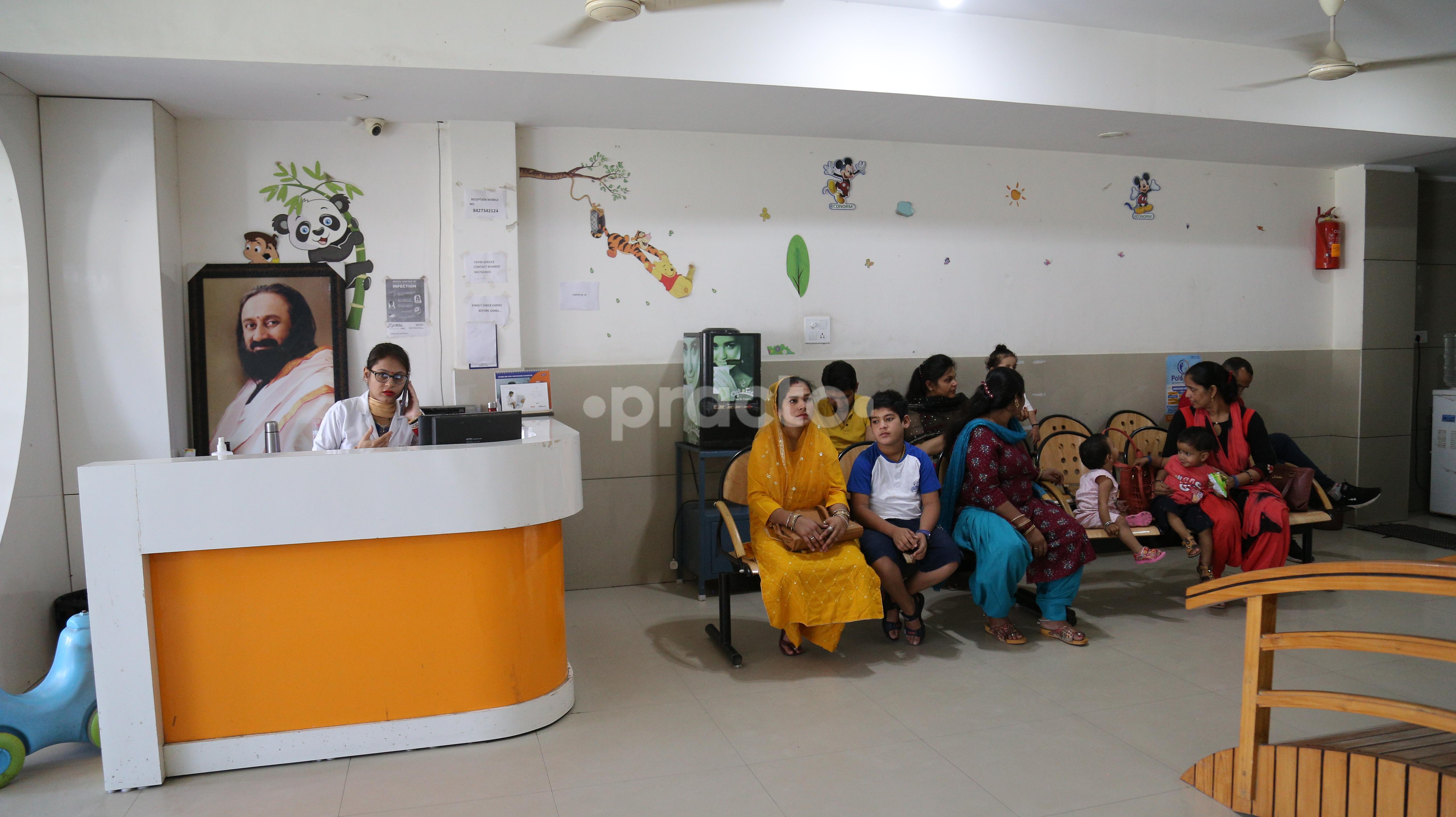 Reception Area at Dr. Pankaj Sharma Hospital Shivaji Park Delhi