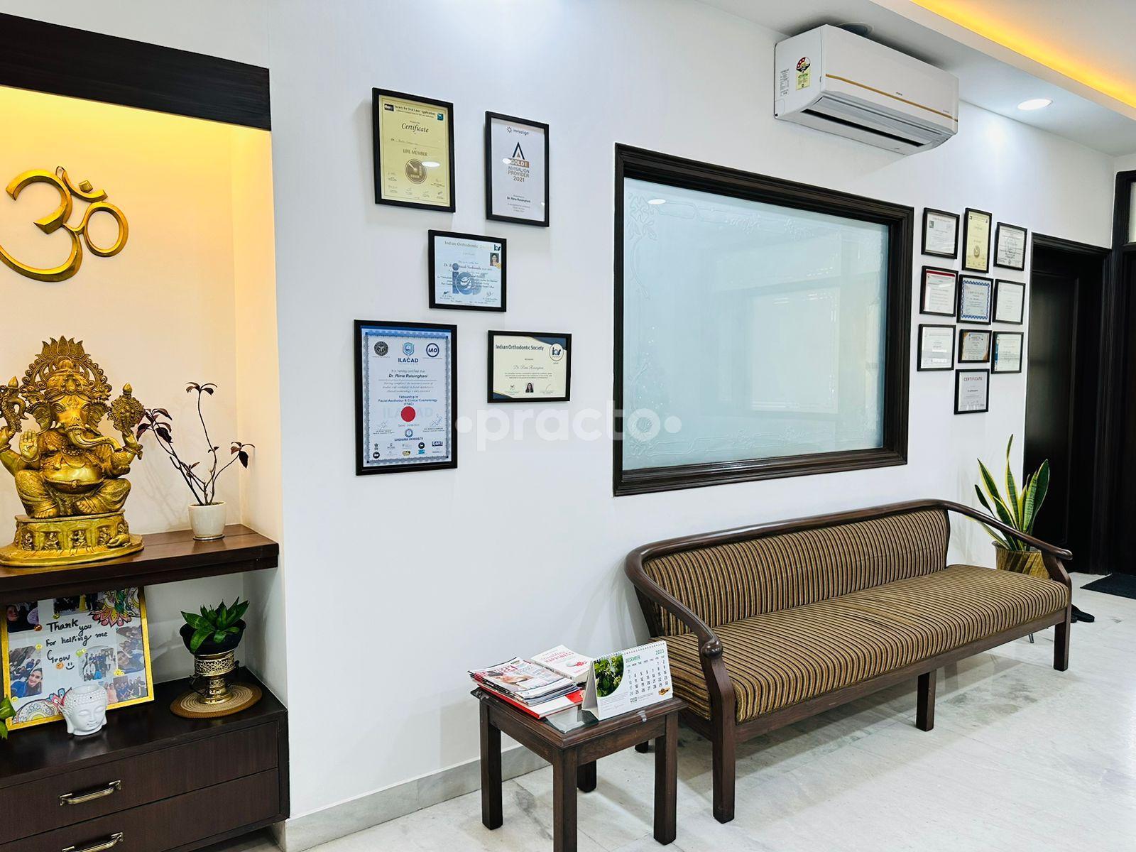 Reception Area at Raisinghani Dental Care. Lajpat Nagar Delhi