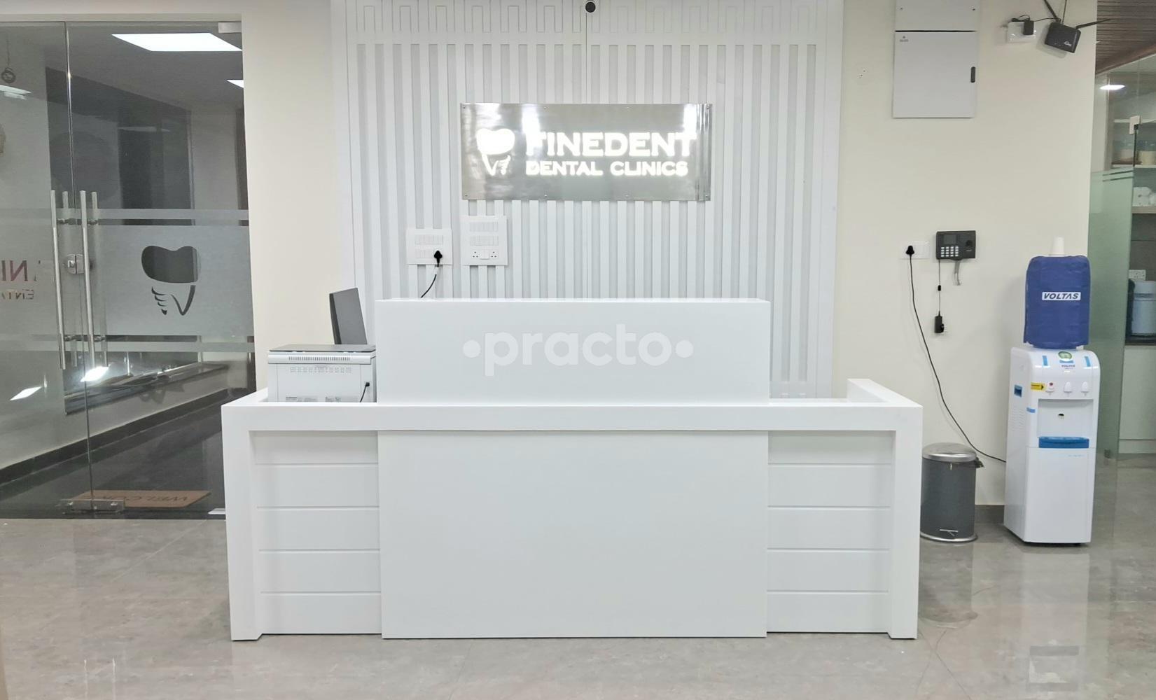 Reception Area at Finedent Dental Clinics Nallagandla Hyderabad