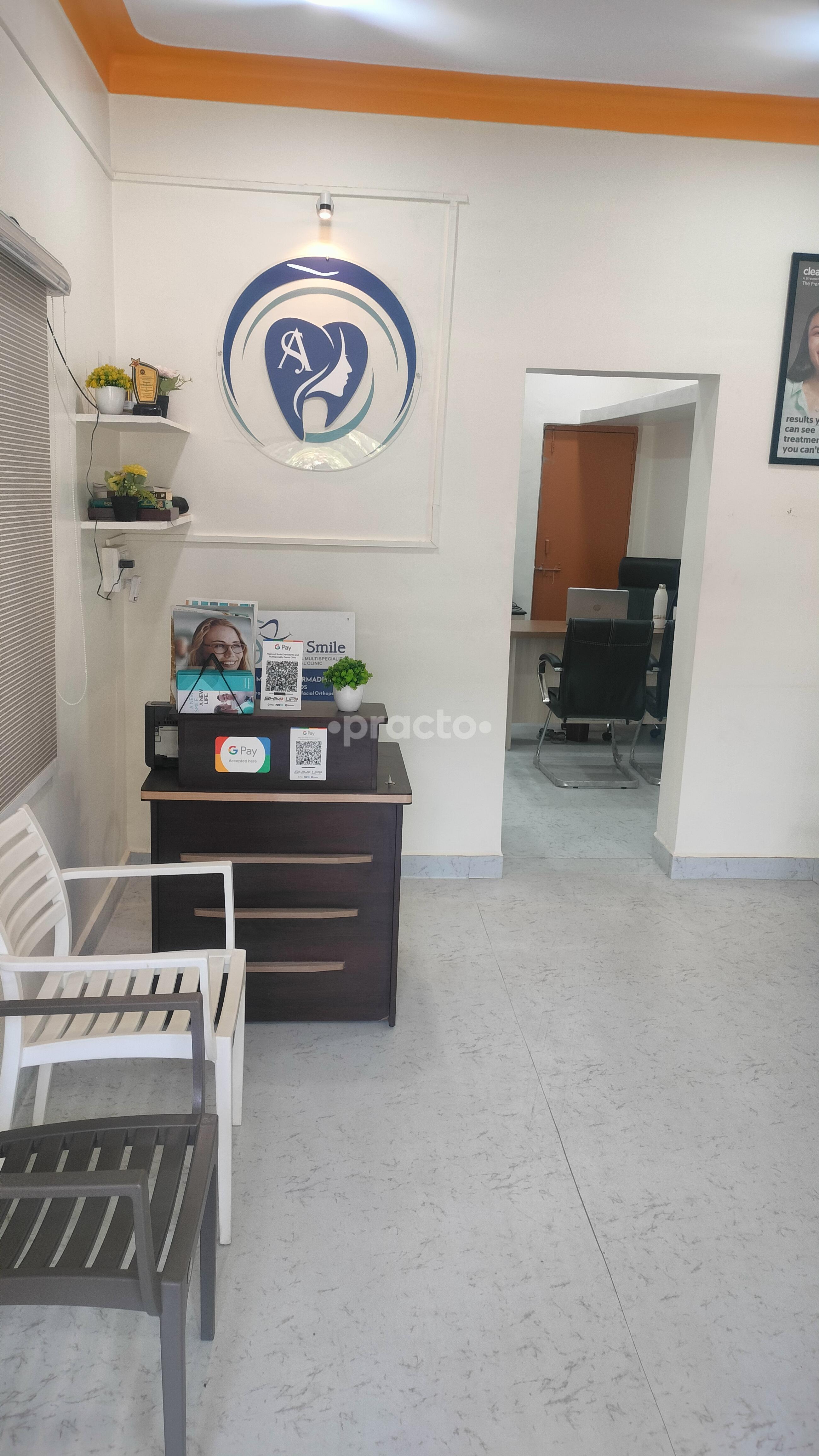 Reception Area at Align and Smile Orthodontic and Multispeciality Dental Clinic Pimple Gurav Pune