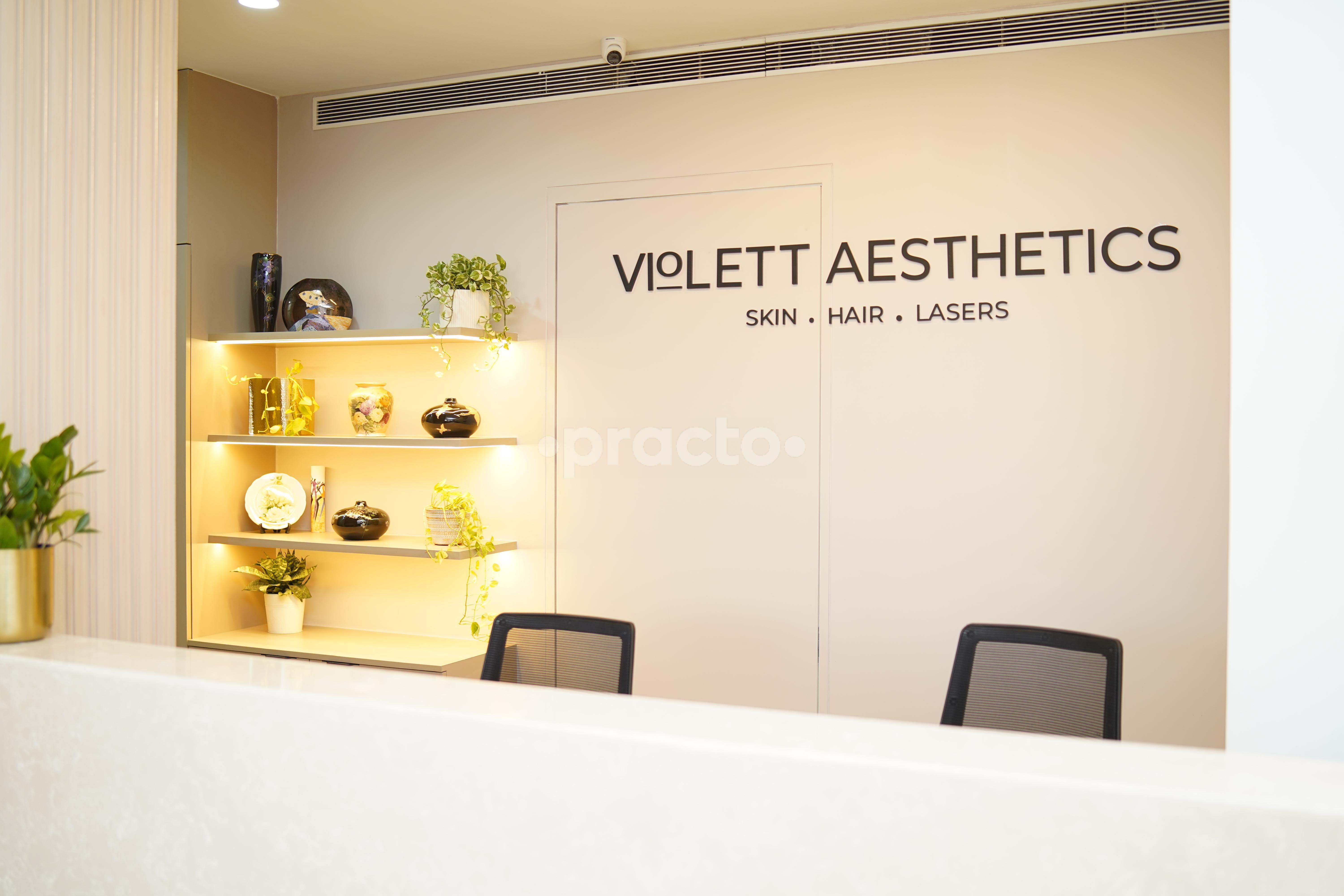 Reception Area at Violett Aesthetics Hiranandani Estate Thane