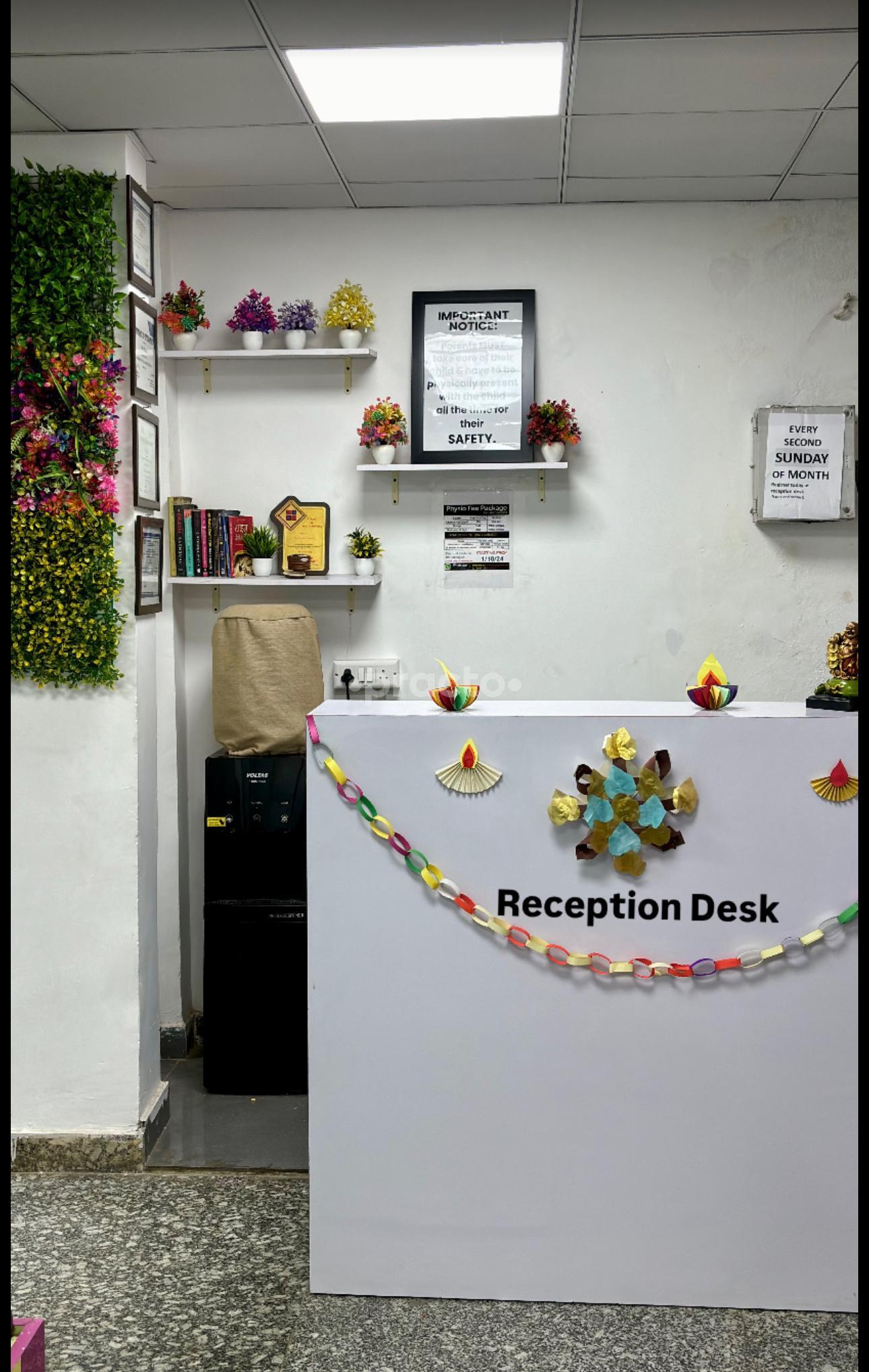 Reception Area at Unnati Neuro Developmental and Rehabilitation Center Indirapuram Ghaziabad