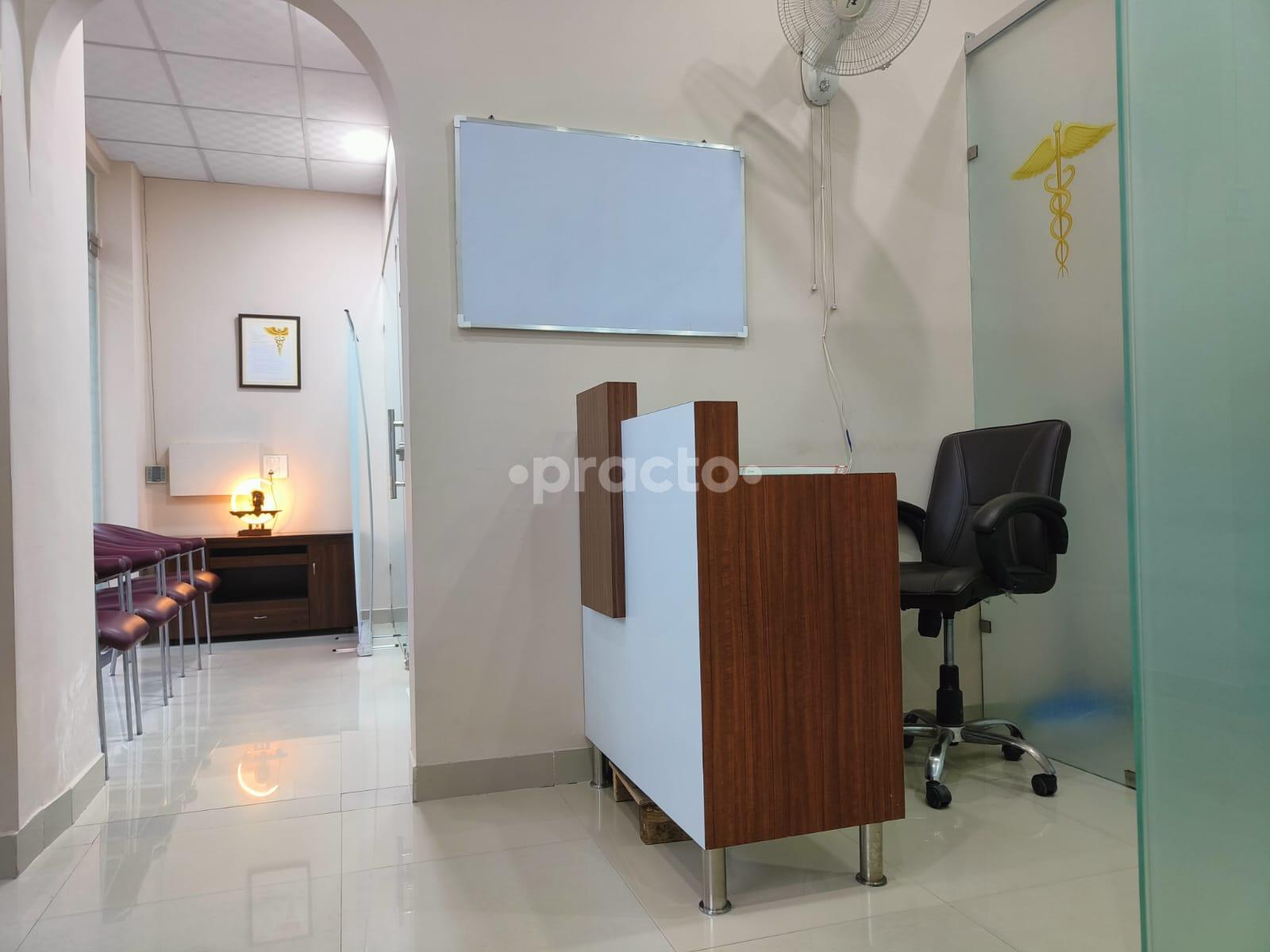 Reception Area at Dr Pushkar Anand Singh's Clinic Sector 4 Greater Noida