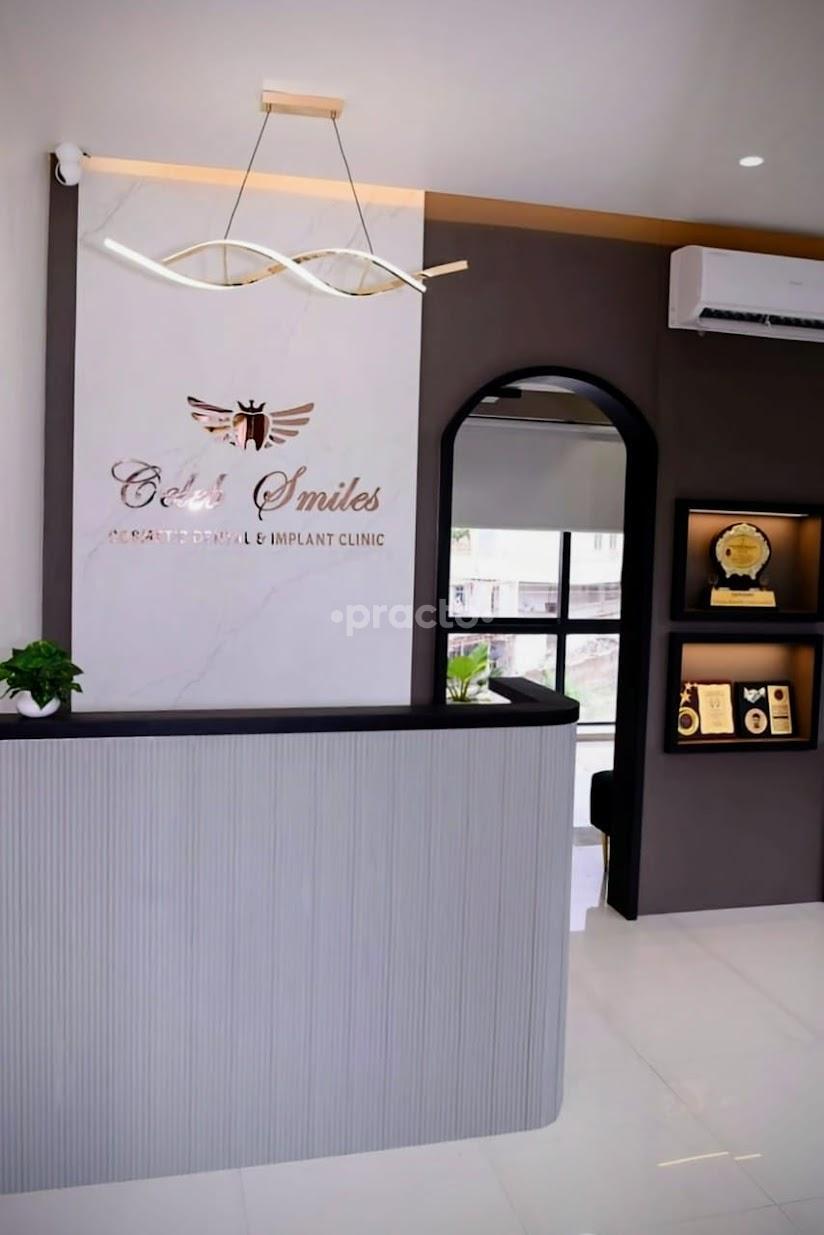 Reception Area at Celeb Smiles Cosmetic Dental & Implant Clinic Wakad Pune
