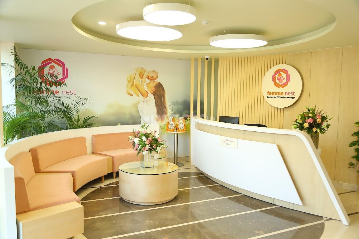 Reception Area at Femme Nest Anand Vihar Delhi