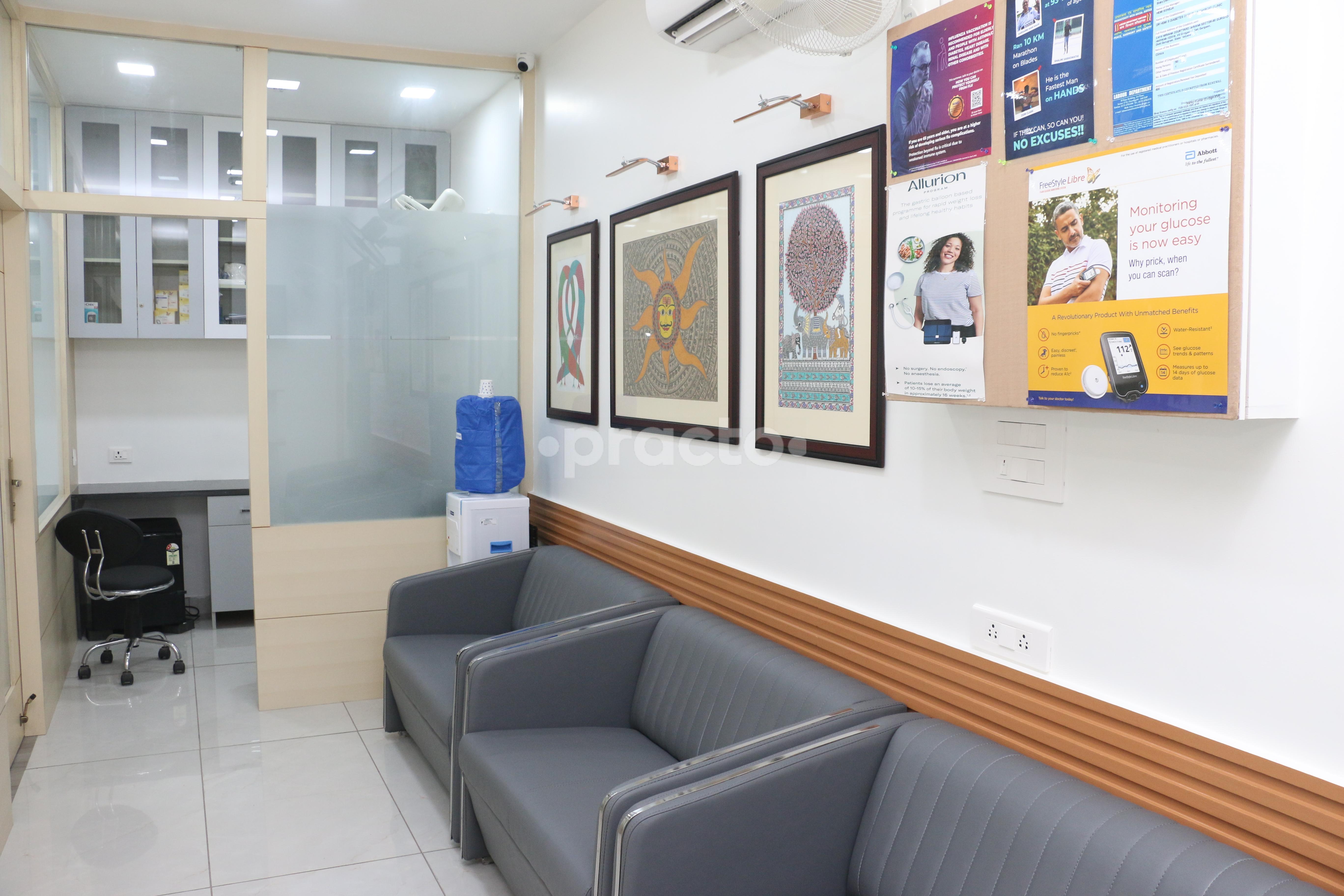 Reception Area at Dr Hemi's Endocrinology & Longevity Clinic Gurgaon Sector 50 Gurgaon