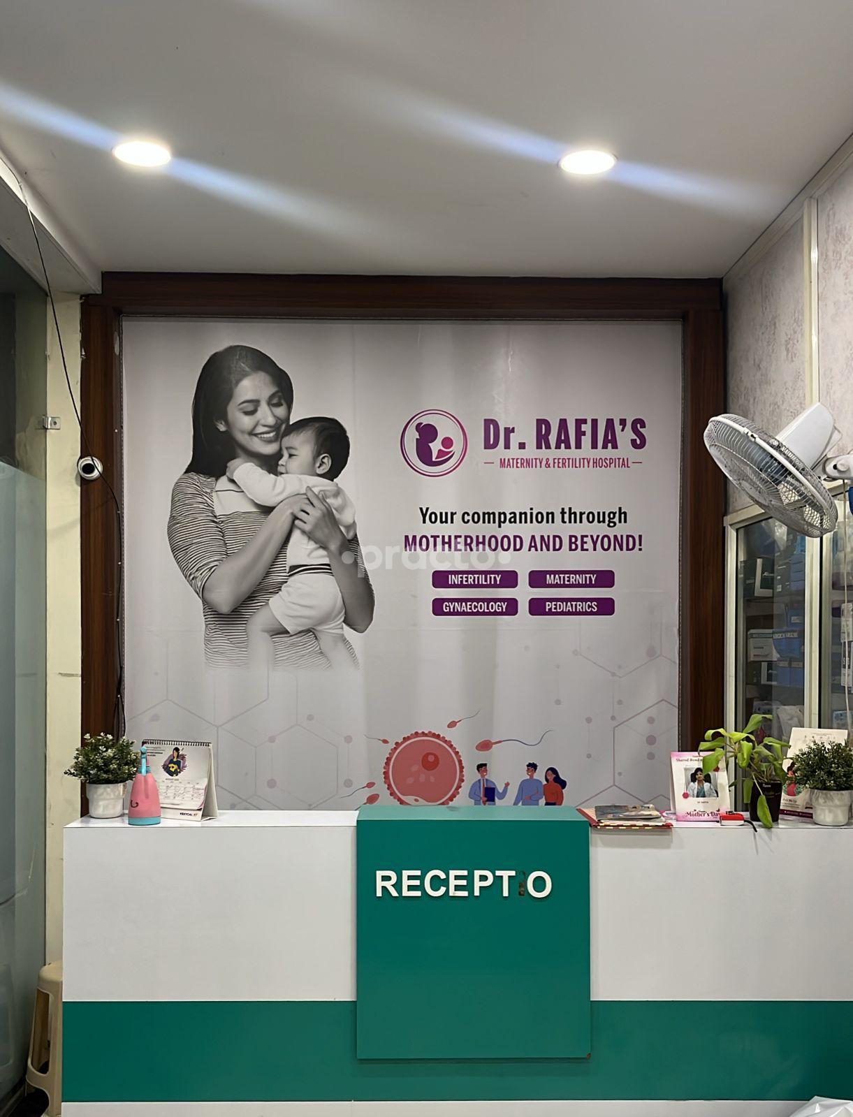 Reception Area at Dr Rafia's Maternity & Fertility Hospital Moula Ali Hyderabad