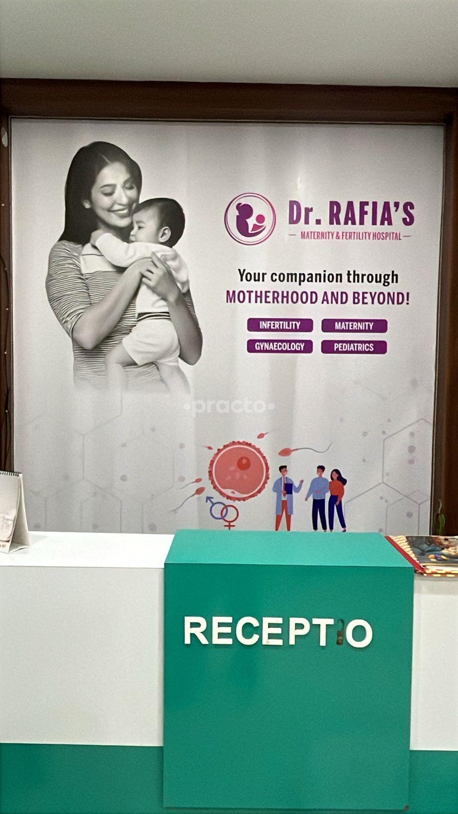 Reception Area at Dr Rafia's Maternity & Fertility Hospital Moula Ali Hyderabad