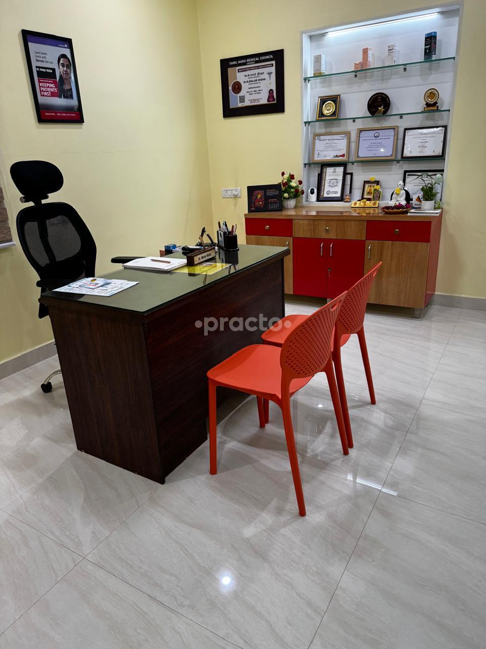 Consultation Room at Derm Glitz Clinic Skin Hair Laser Teynampet Chennai
