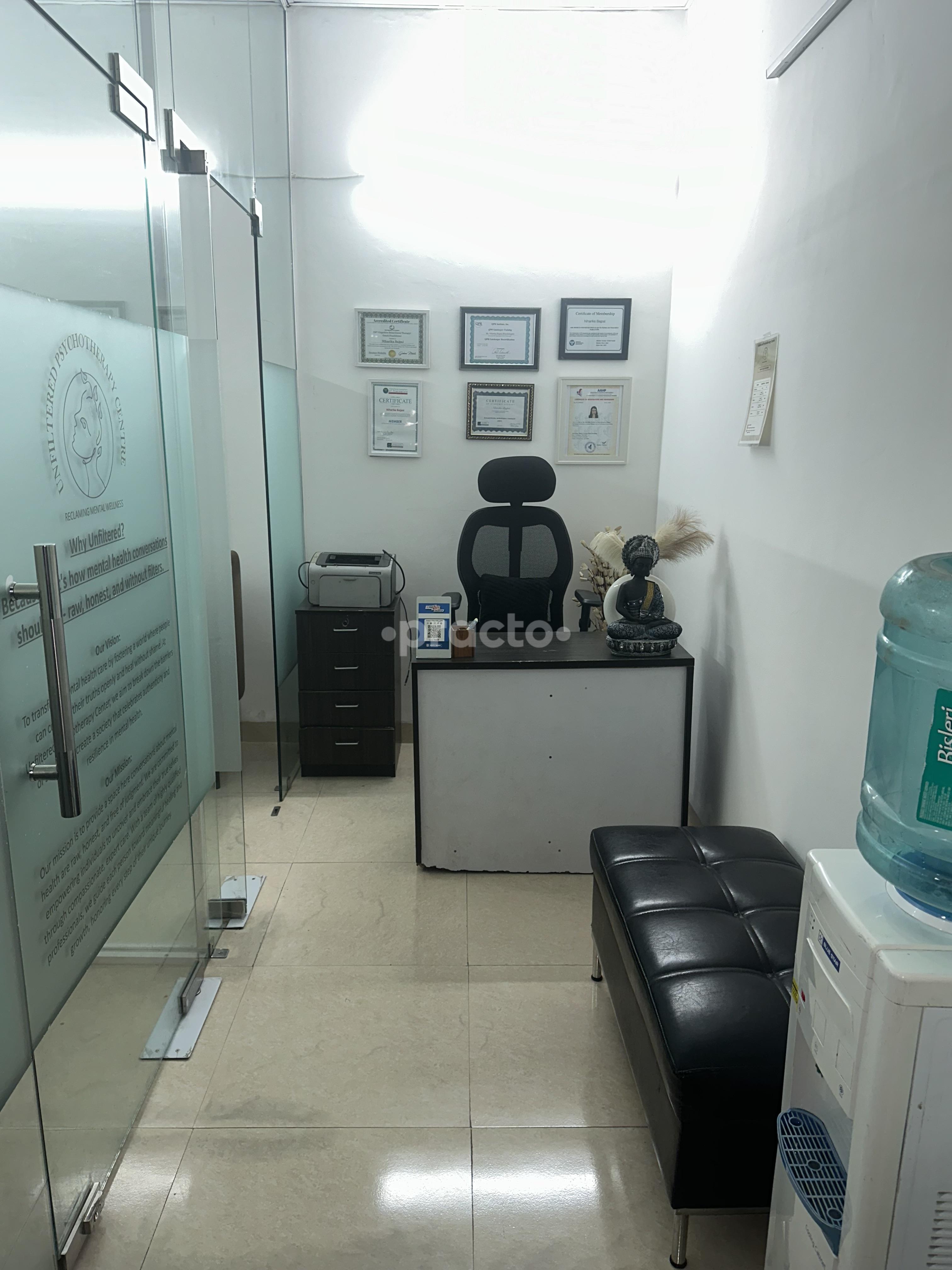 Reception Area at Unfiltered Psychotherapy Centre Gurgaon Sector 51 Gurgaon