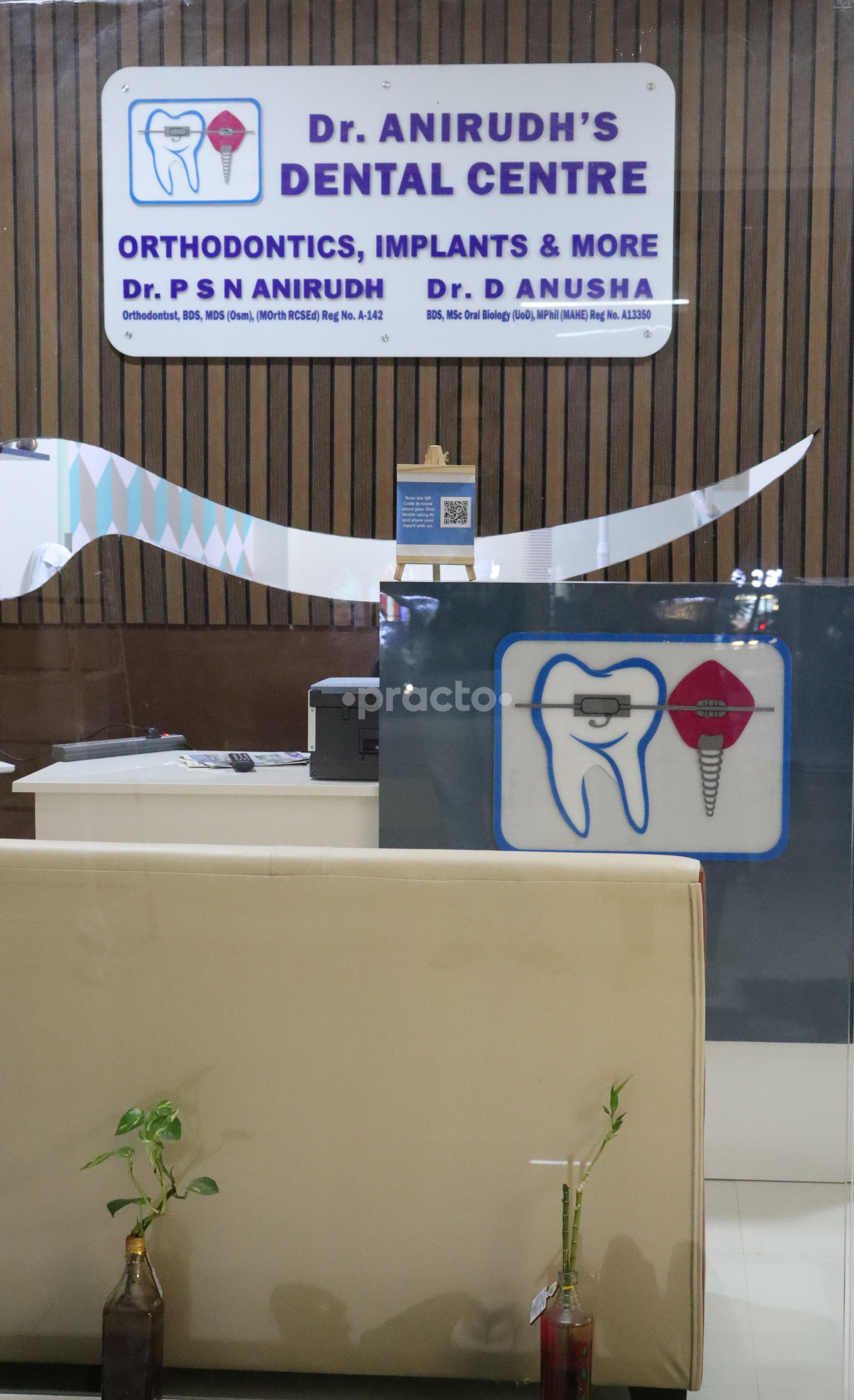 Reception Area at Dr Anirudh's Dental Centre Sainikpuri Hyderabad