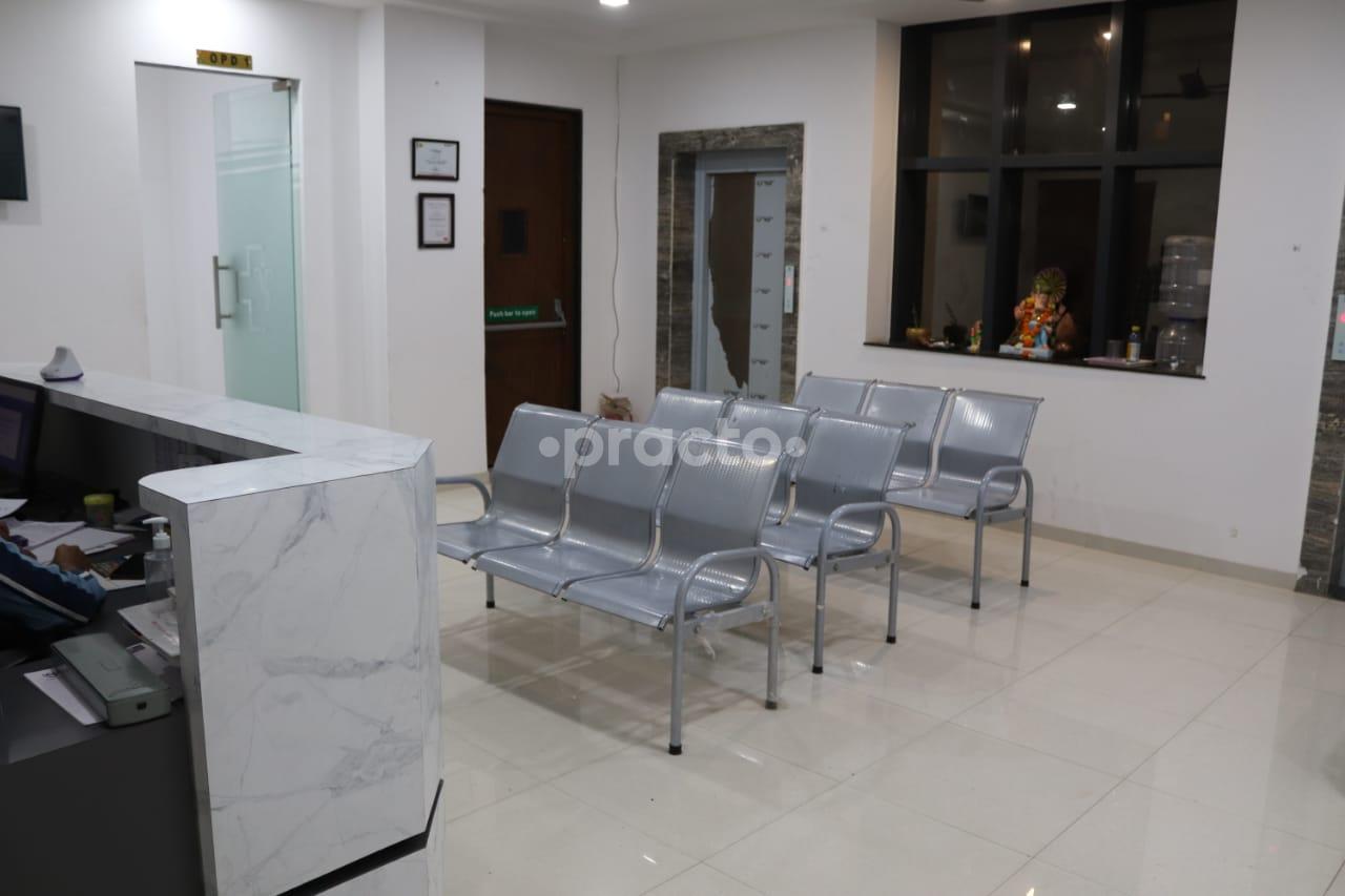 Reception Area at Vighnaharta Superspeciality Hospital Keshav Nagar Pune