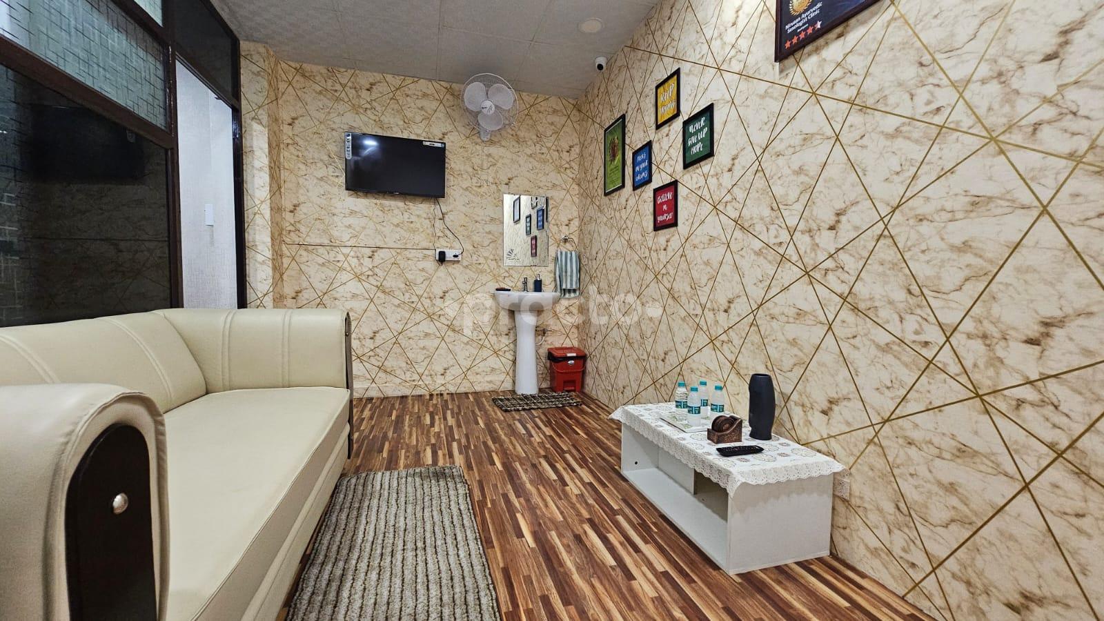Waiting Area at Nirvaan Ayurvedic Clinic Krishna Nagar Lucknow