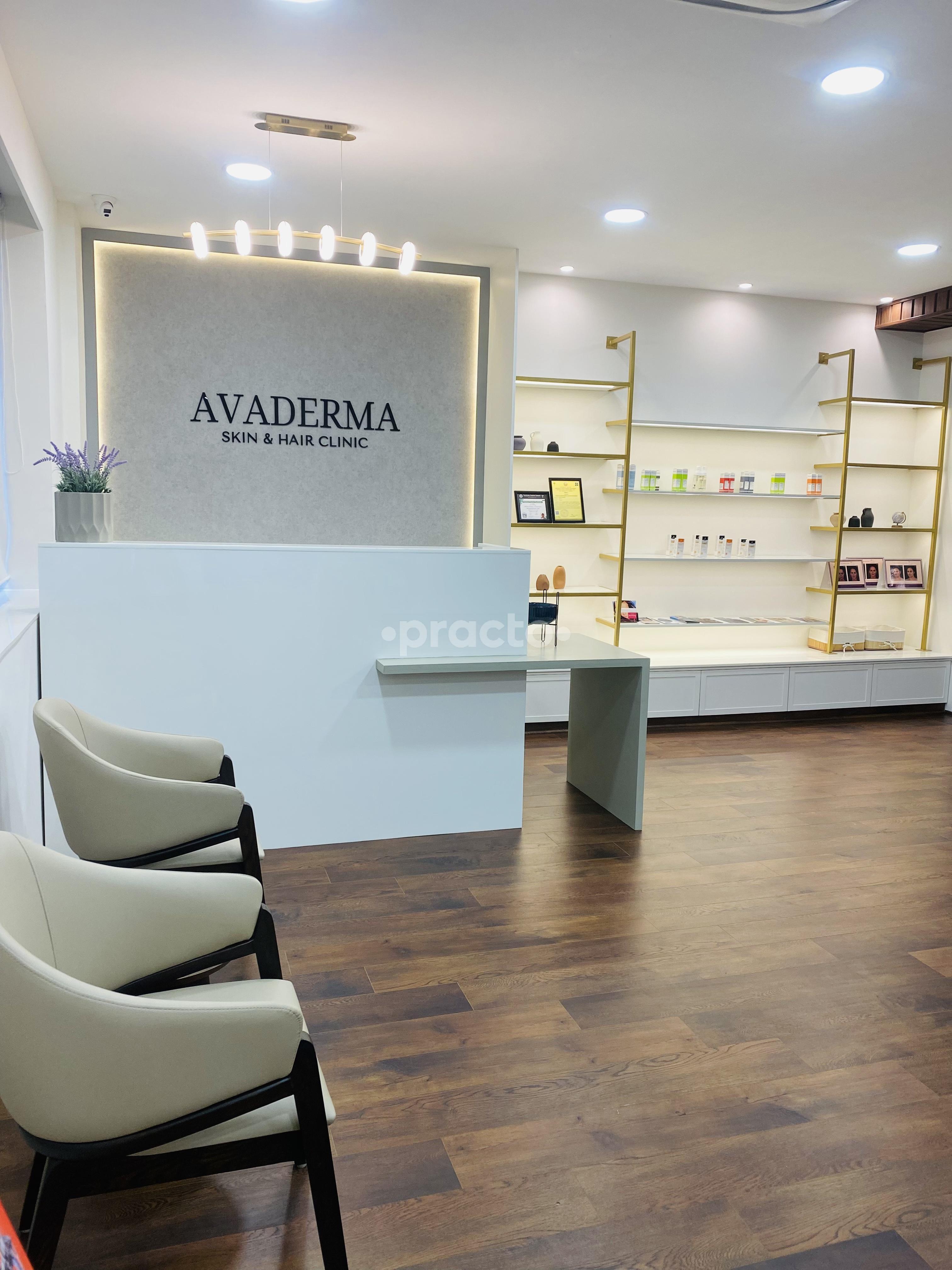 Reception Area at Avaderma Skin & Hair Clinic Alwarpet Chennai