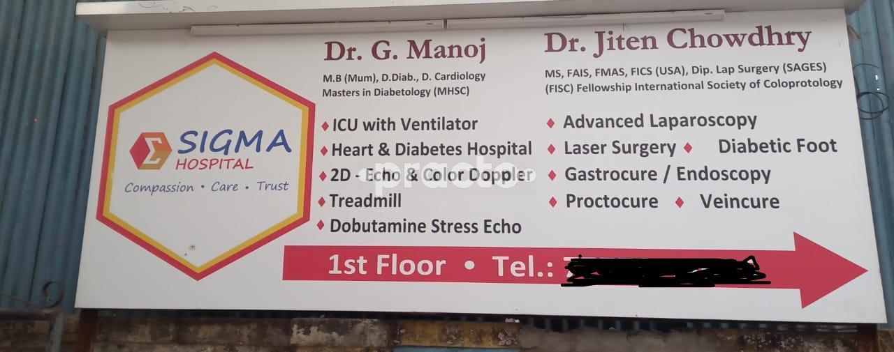 Outside Area at Sigma Hospital Mulund West Mumbai
