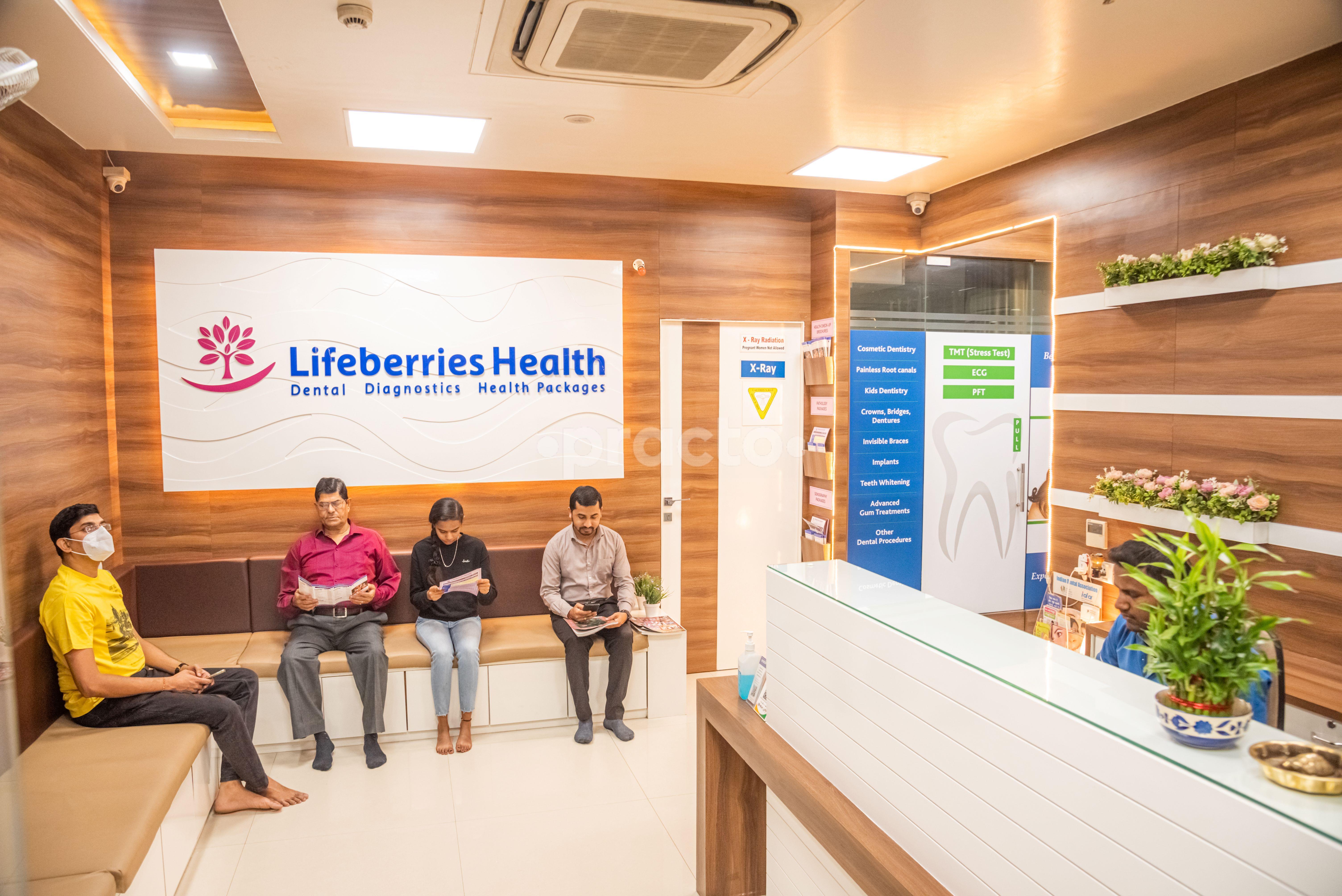 Reception Area at Lifeberries Health Viman Nagar Pune