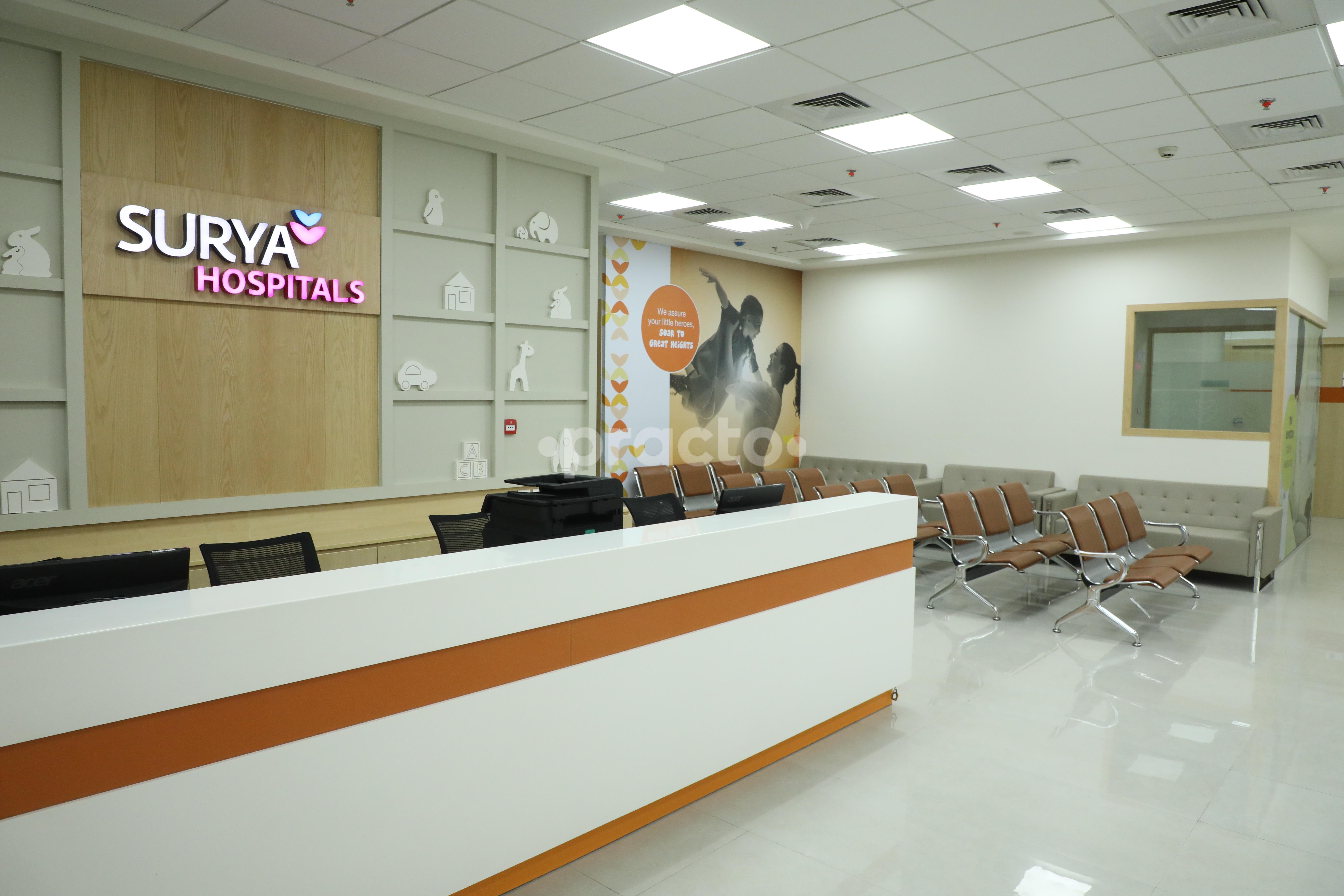 Reception Area at Surya Hospitals Chembur Mumbai