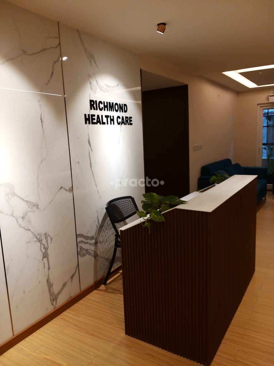 Reception Area at Richmond Health Care Richmond Town Bangalore