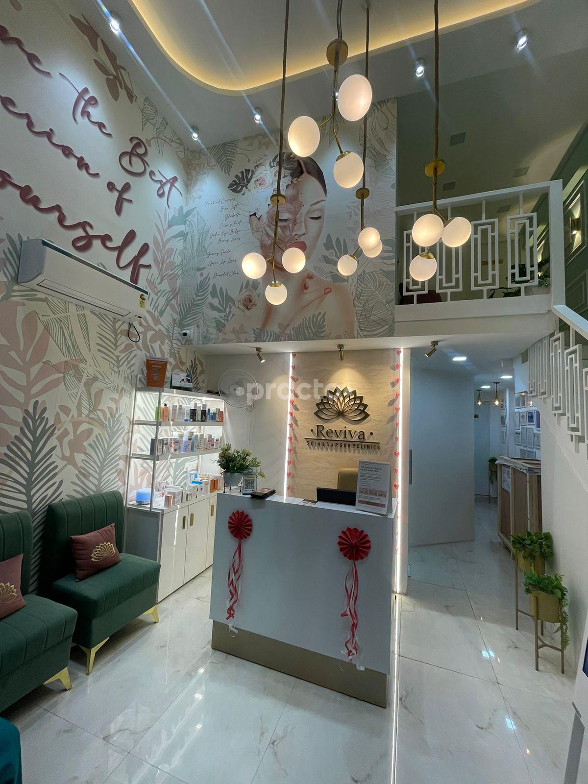Reception Area at Reviva Skin And Surgery Clinics Sector 76 Noida