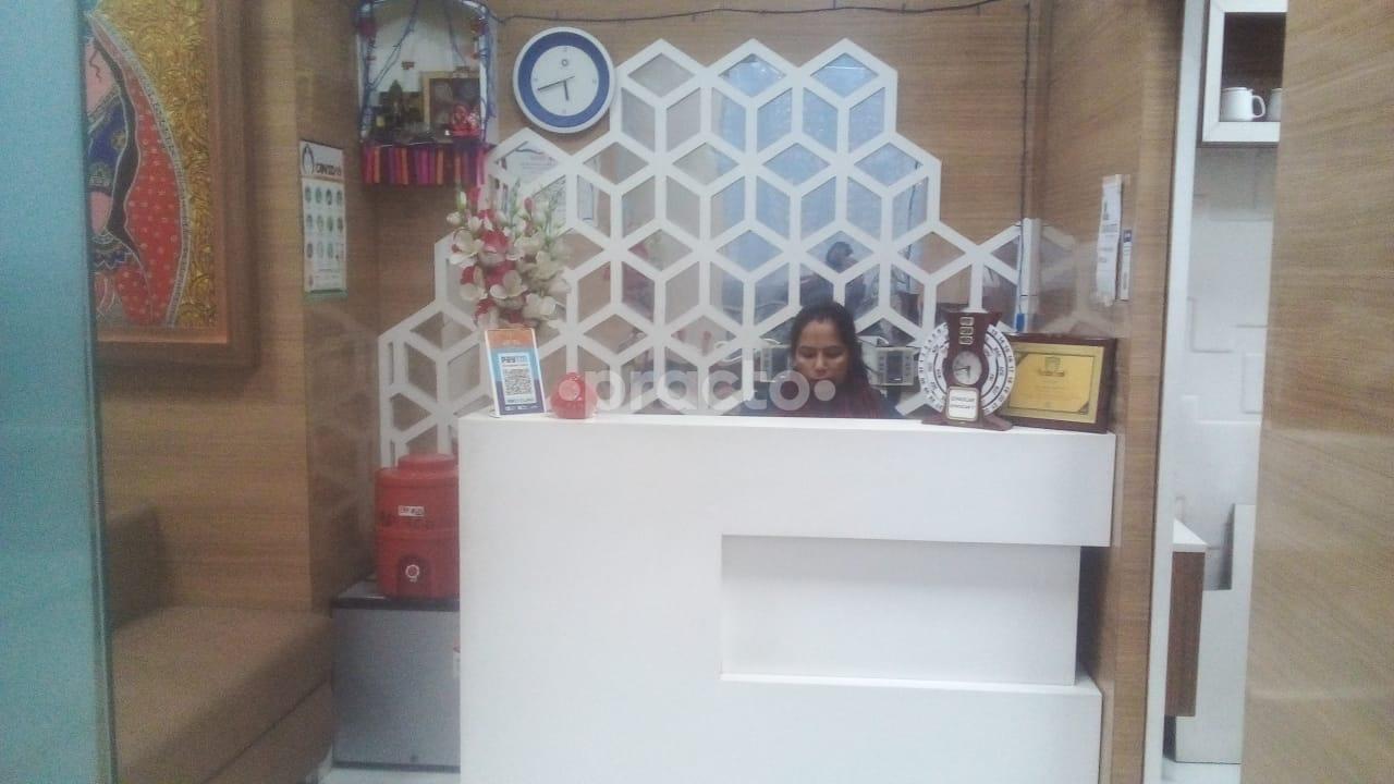 Reception Area at Healing Cardio & OBS Gynae Clinic Sector 4 Greater Noida
