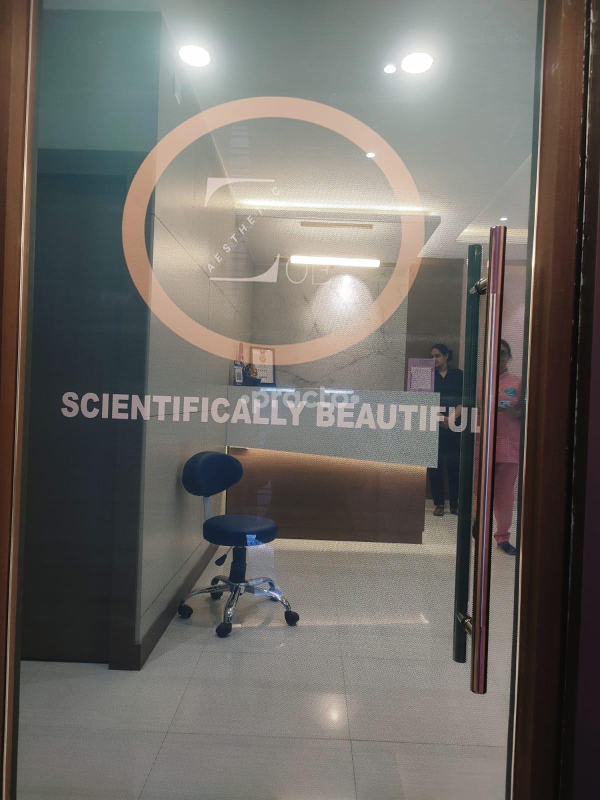 Entrance at Zoe Aesthetic  Salt Lake Kolkata