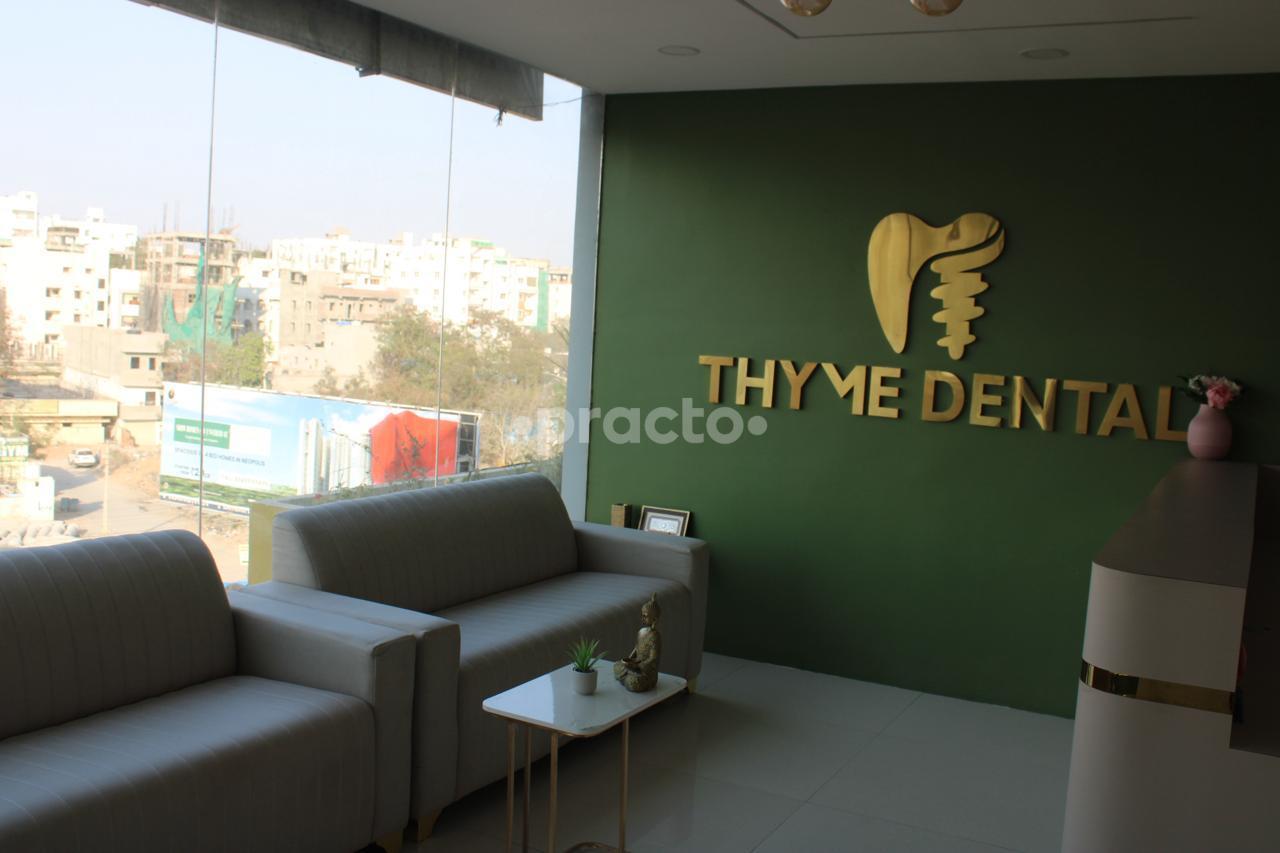 Reception Area at Thyme Dental Narsingi Hyderabad