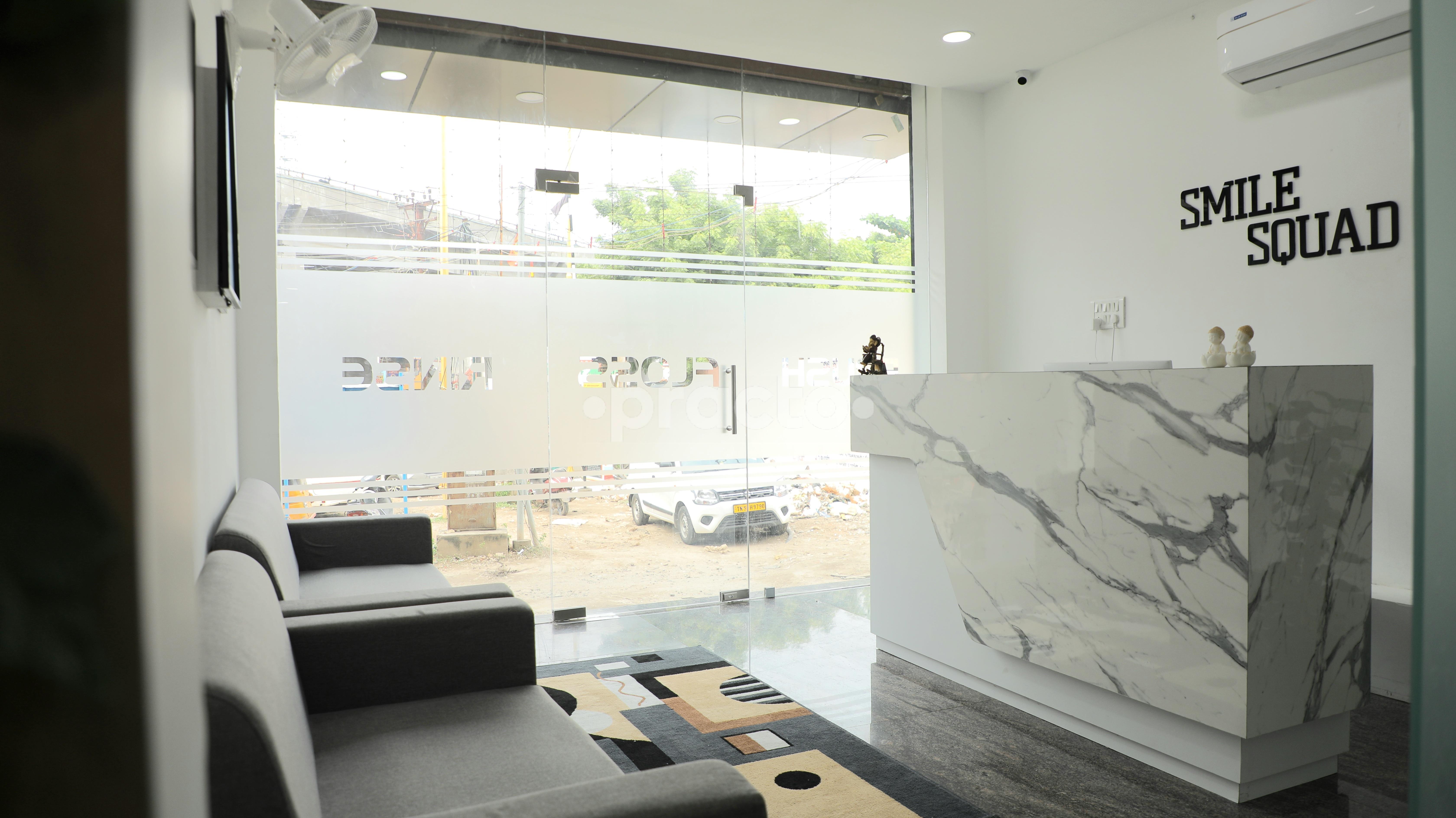Reception Area at Smile Squad Dental Clinic  Medavakkam Chennai